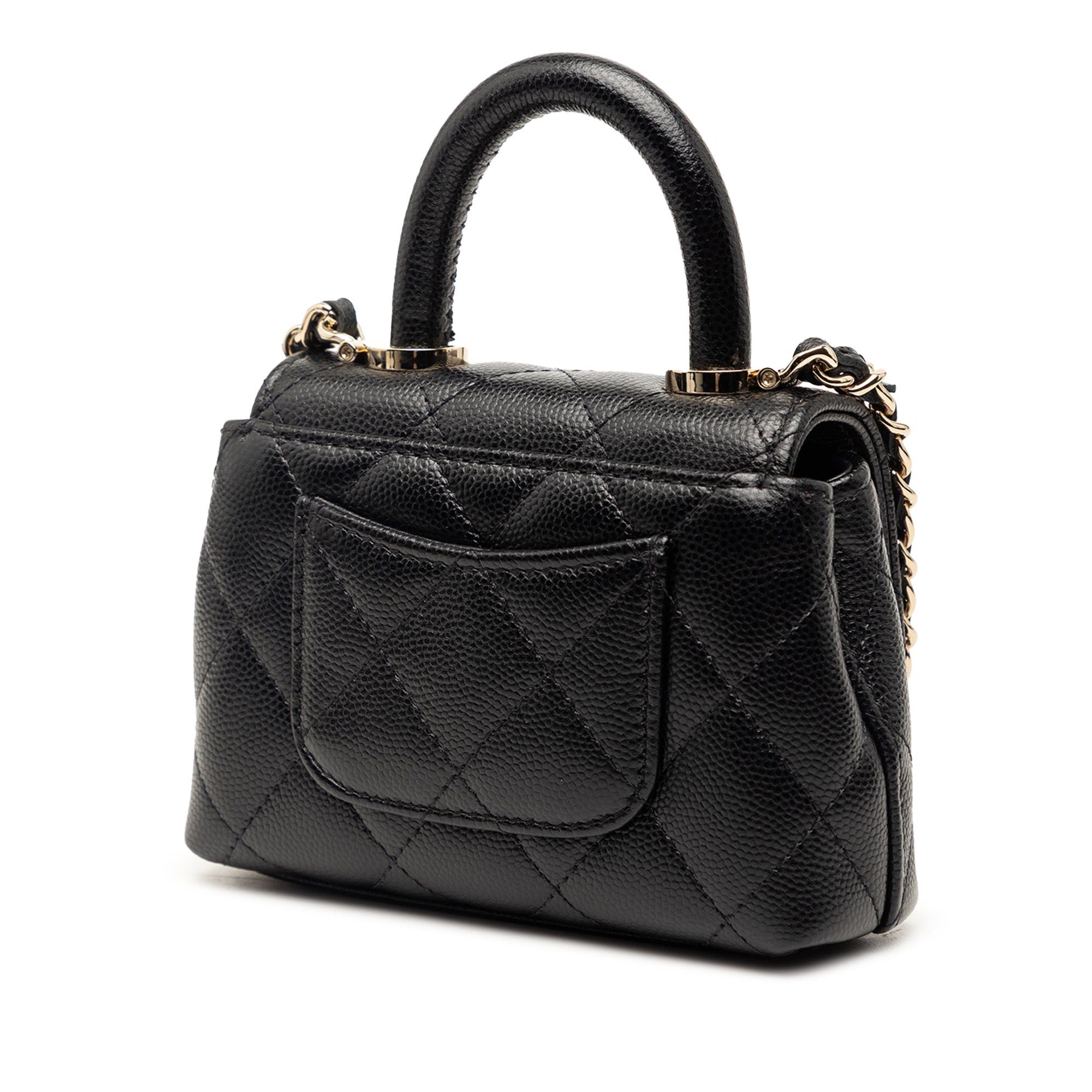 Chanel Nano Quilted Caviar Coco Top Handle Bag Size ONE SIZE - 2 Thumbnail