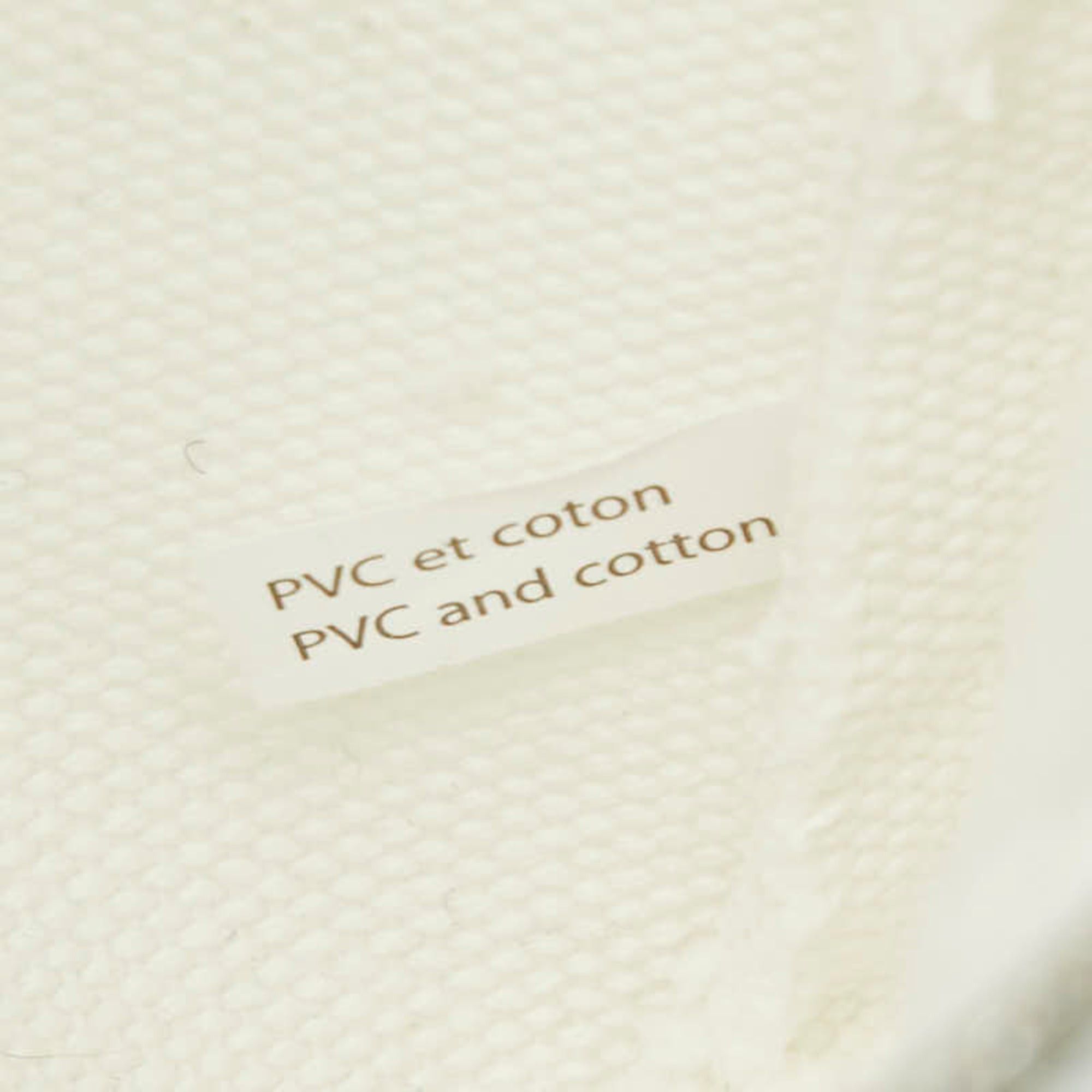 Louis Vuitton Louis Vuitton Fondation LOUIS VUITTON Handbag Pouch Cosmetic Small Item Case White Cotton Women's Size ONE SIZE - 8 Thumbnail