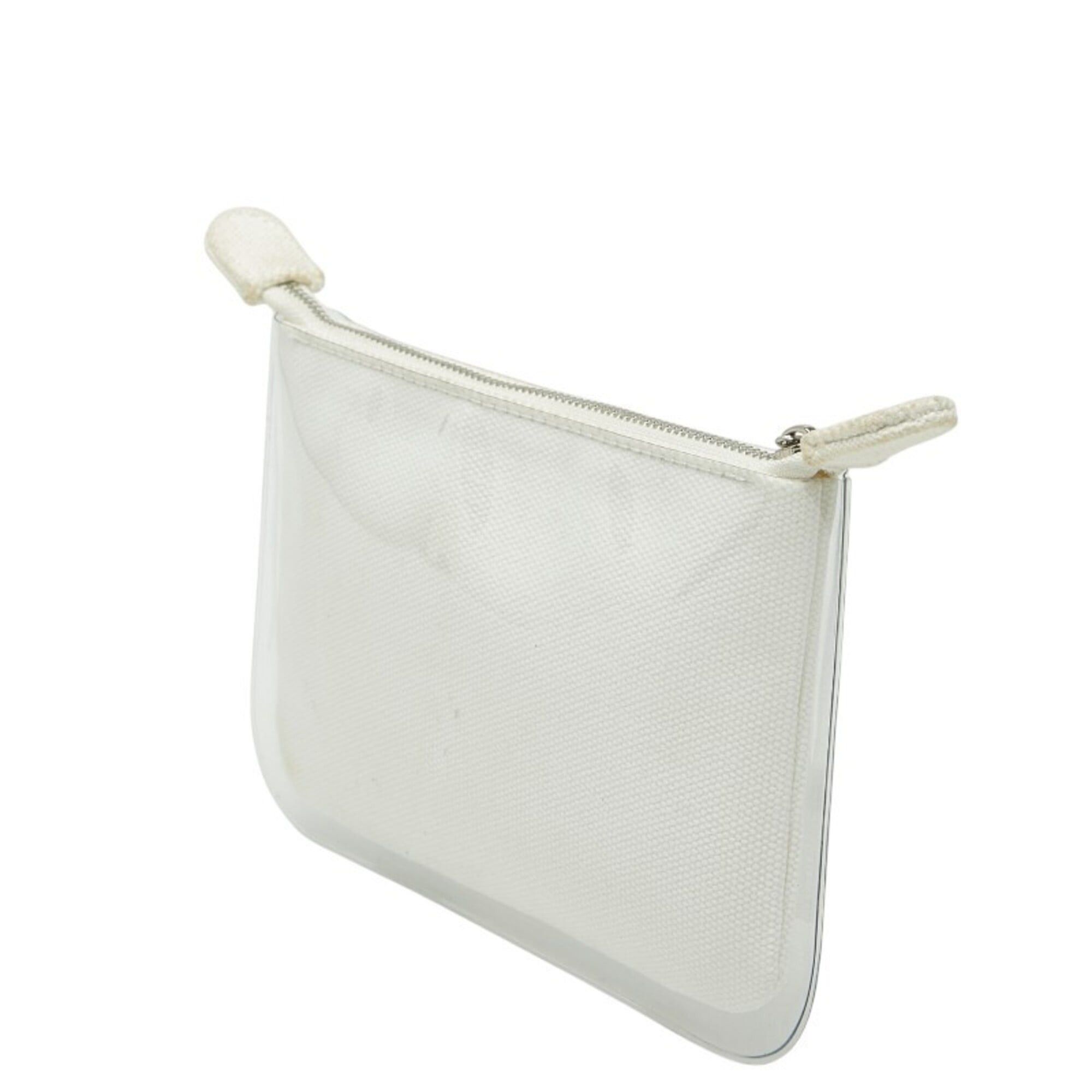 Louis Vuitton Louis Vuitton Fondation LOUIS VUITTON Handbag Pouch Cosmetic Small Item Case White Cotton Women's Size ONE SIZE - 2 Thumbnail