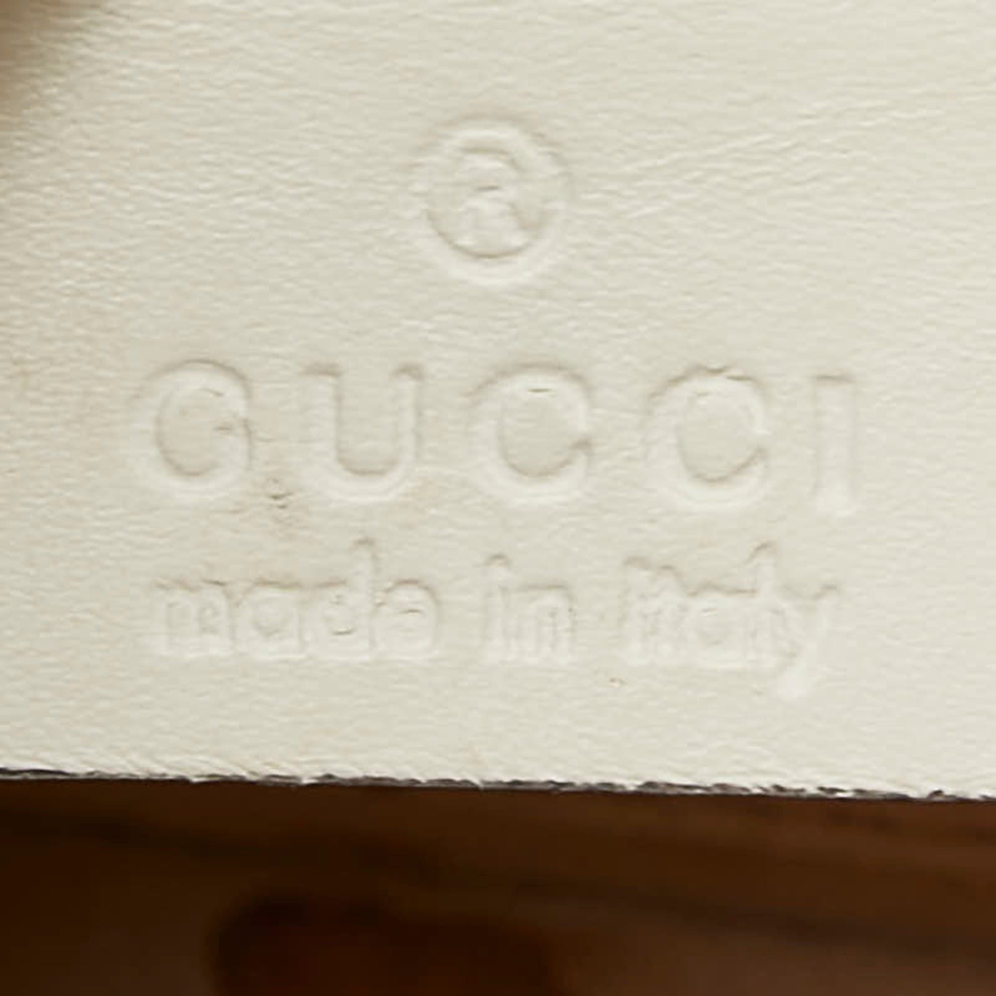 Gucci Gucci Sylvie Sherry Line Rose Applique Mini Handbag Shoulder Bag 2WAY 470270 White Leather Women's GUCCI Size ONE SIZE - 9 Thumbnail