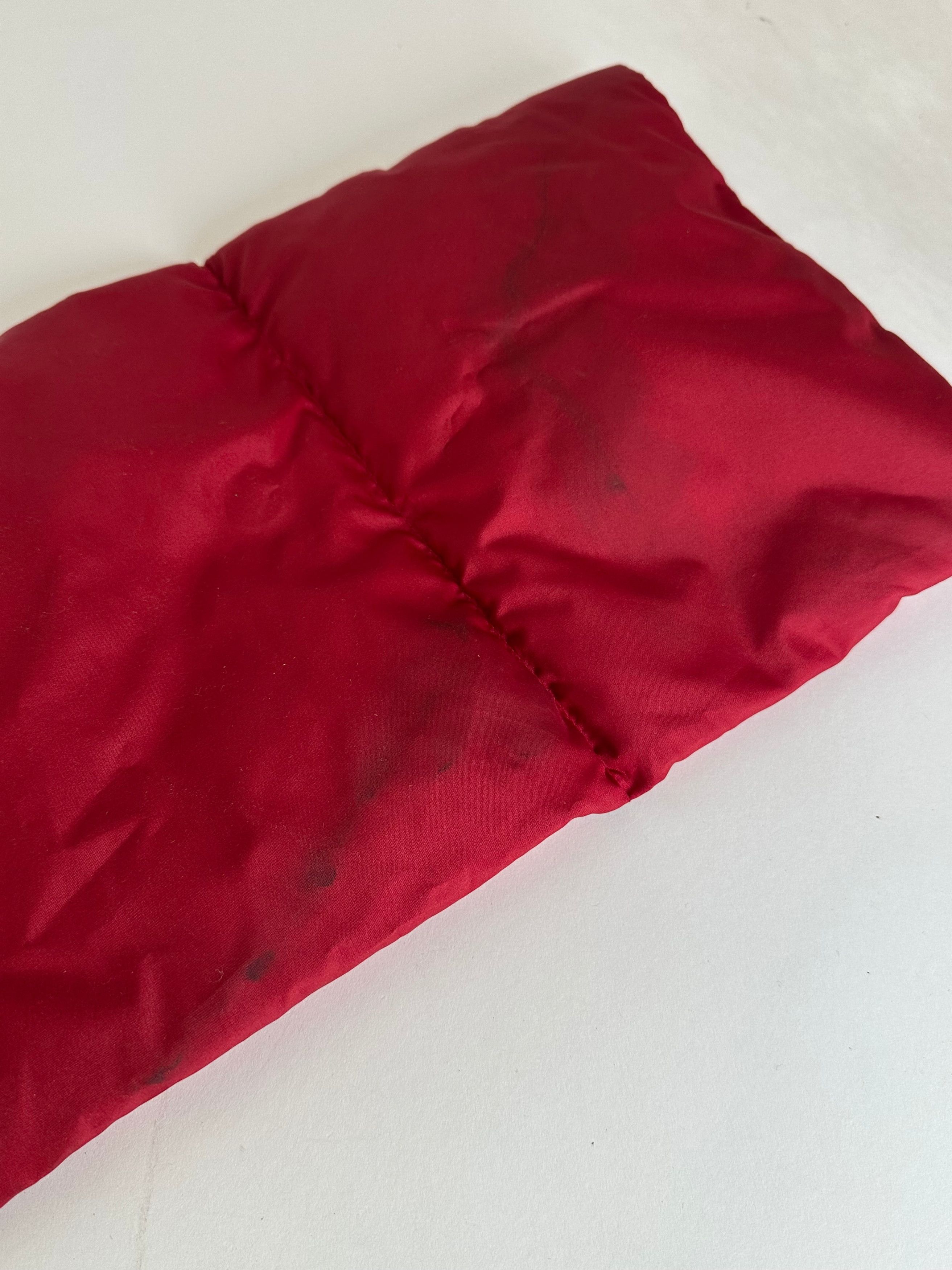 Prada Vintage Sport Linea Rossa Quilted Puffer Scarf Red Size ONE SIZE - 4 Thumbnail