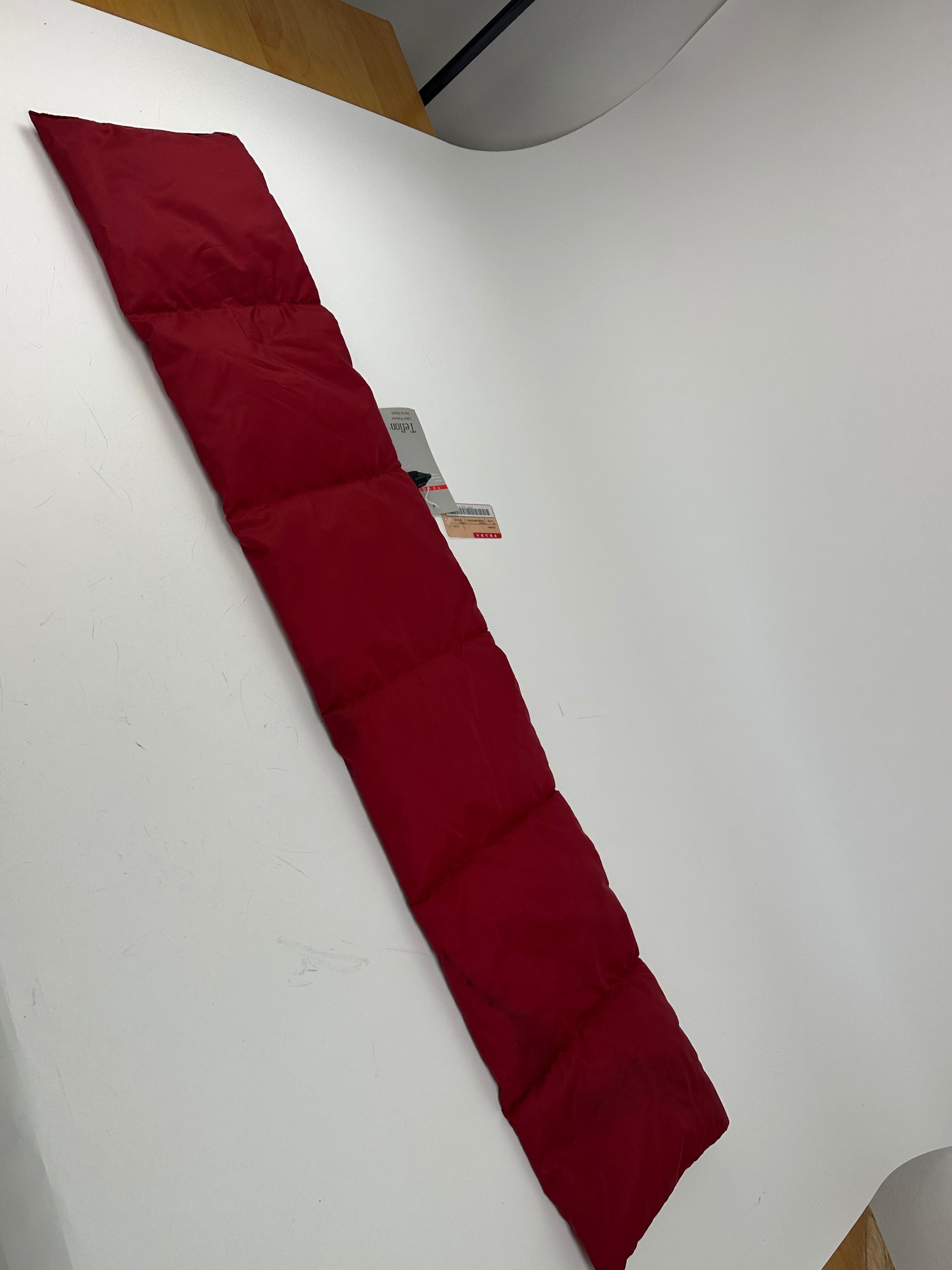 Prada Vintage Sport Linea Rossa Quilted Puffer Scarf Red Size ONE SIZE - 5 Thumbnail