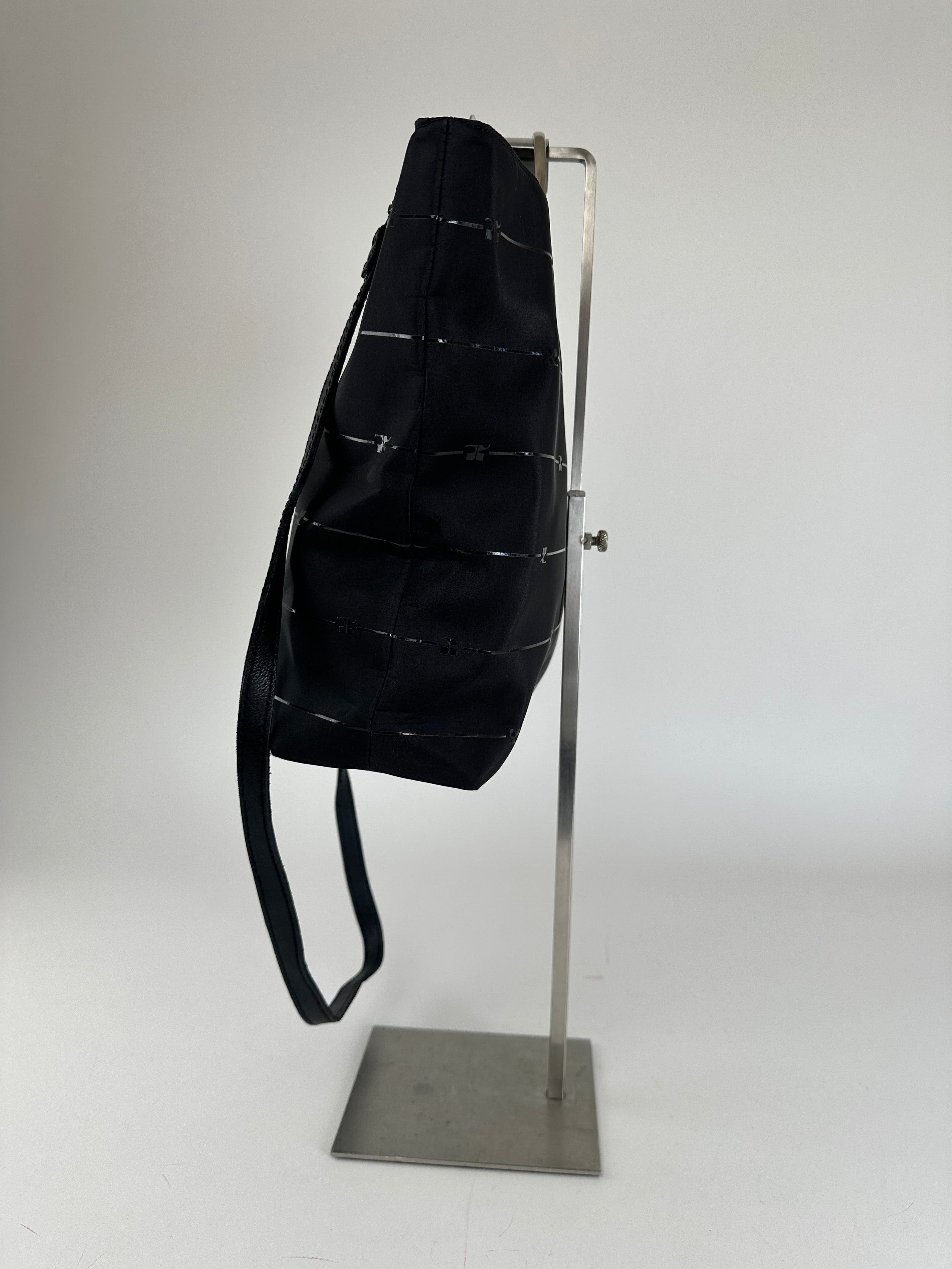 Courreges Vintage Courrèges AC Monogram 2Way Tote Bag Black Size ONE SIZE - 7 Thumbnail