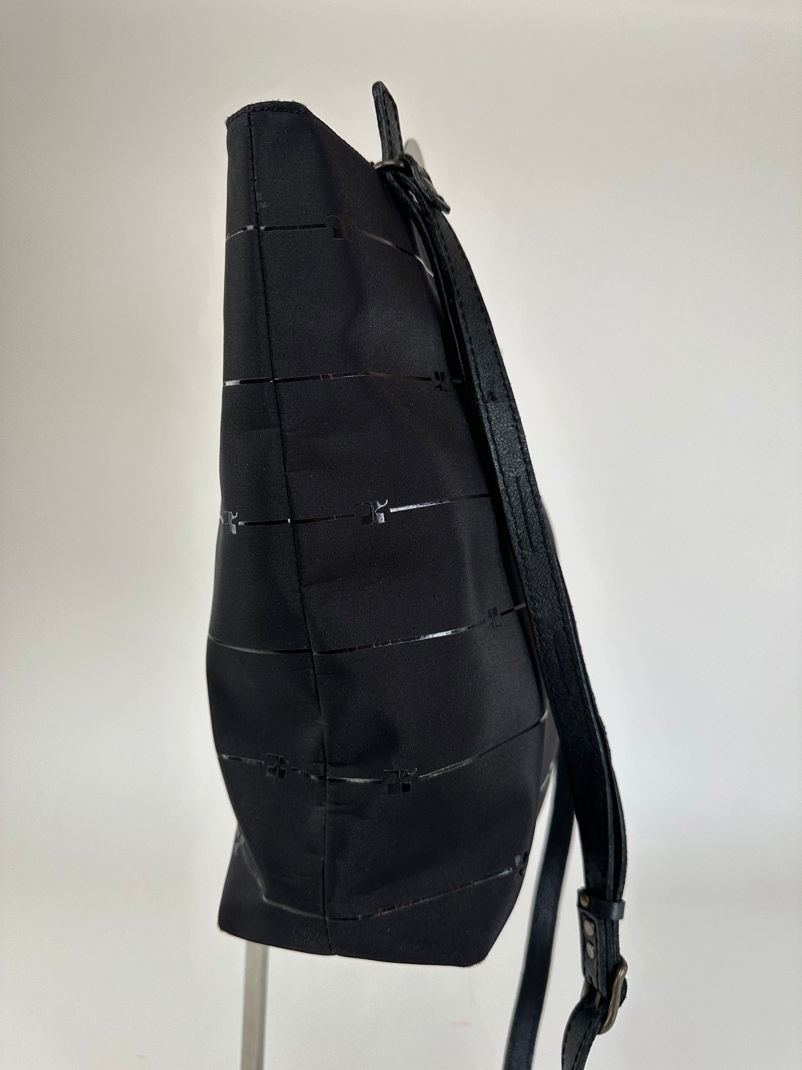 Courreges Vintage Courrèges AC Monogram 2Way Tote Bag Black Size ONE SIZE - 9 Thumbnail