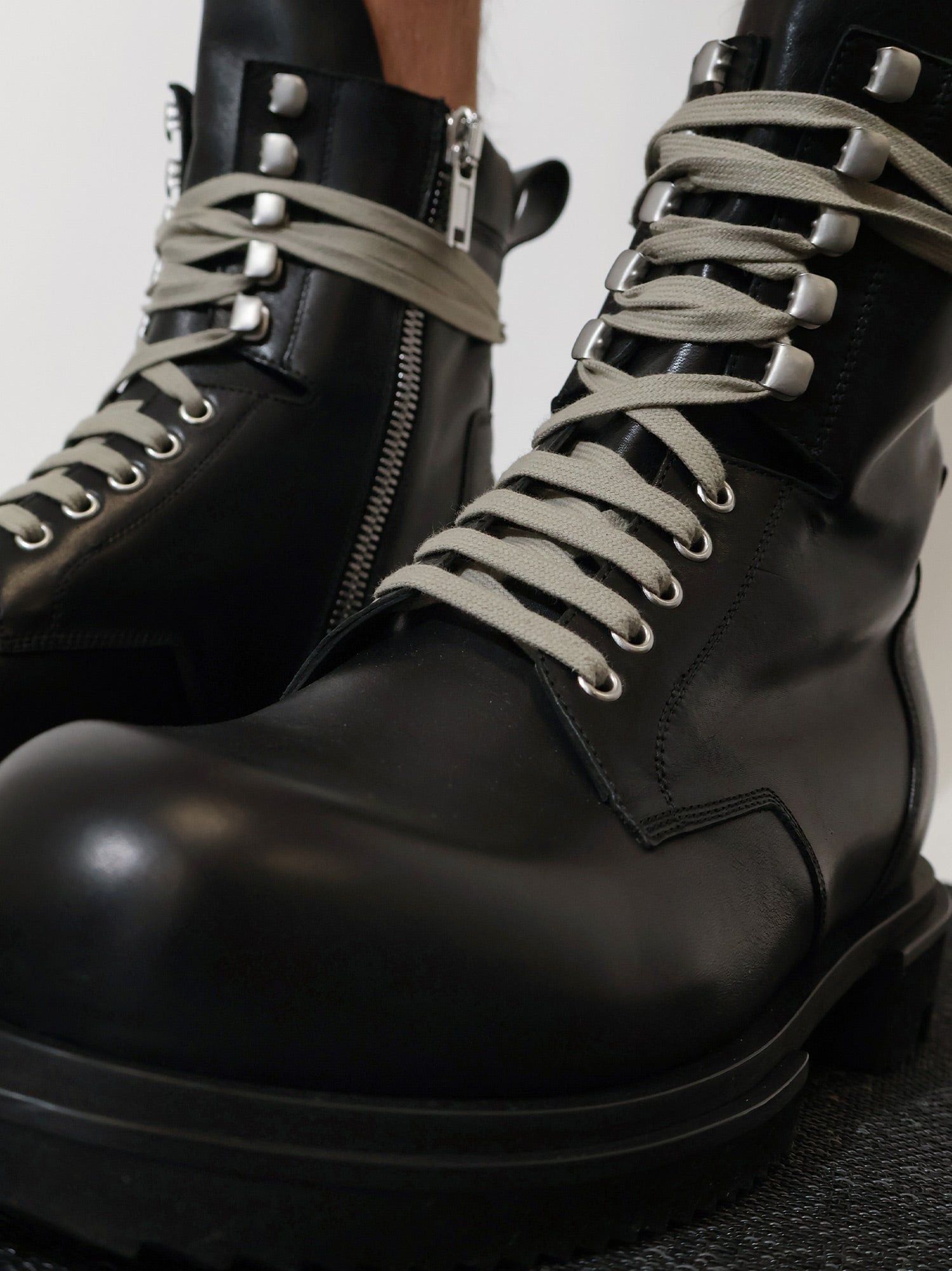 Rick Owens Leather Boots Size US 10 / EU 43 - 4 Thumbnail