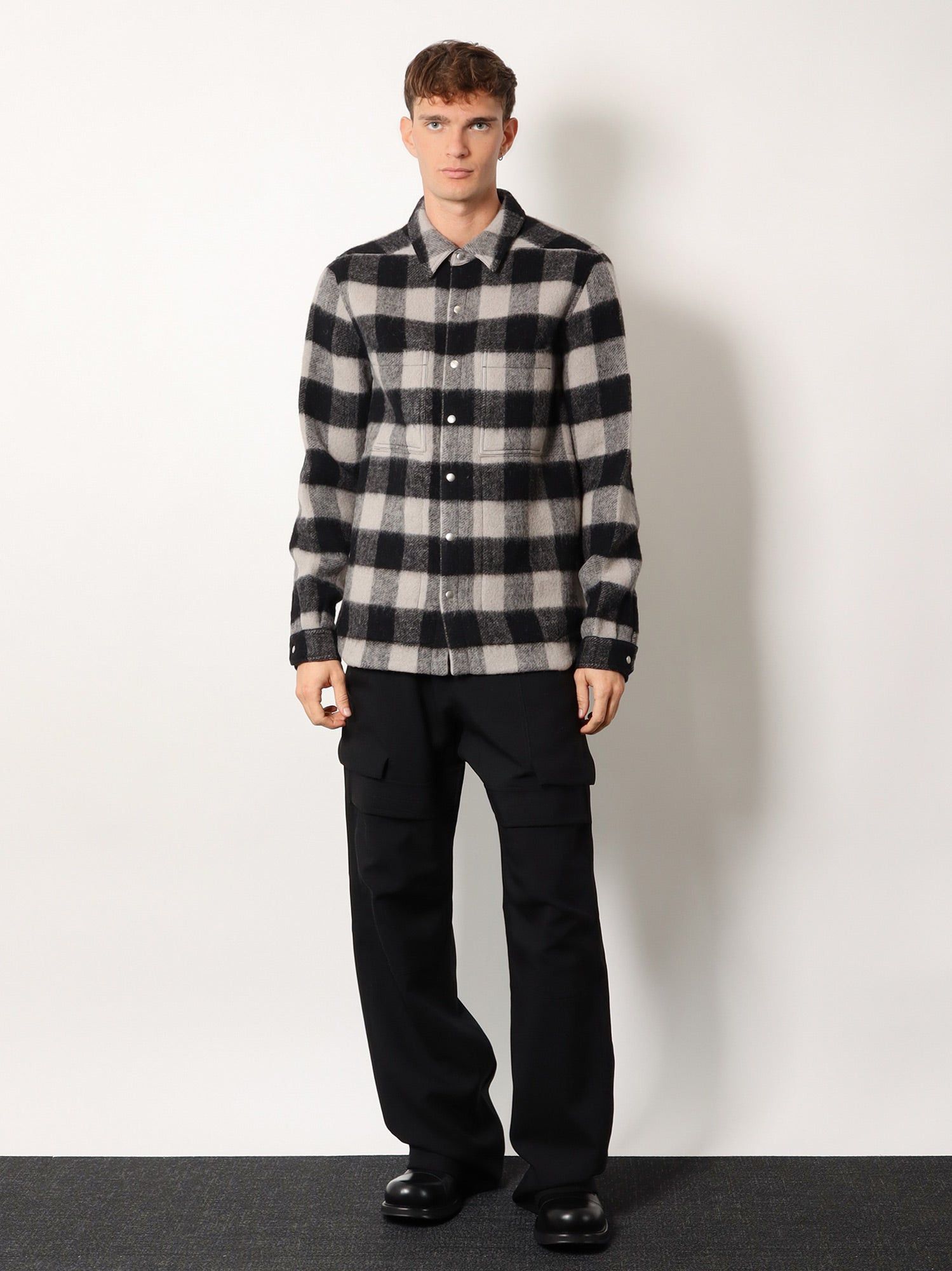 Rick Owens Stefan Cargo Virgin Wool Trousers Size US 30 / EU 46 - 4 Thumbnail