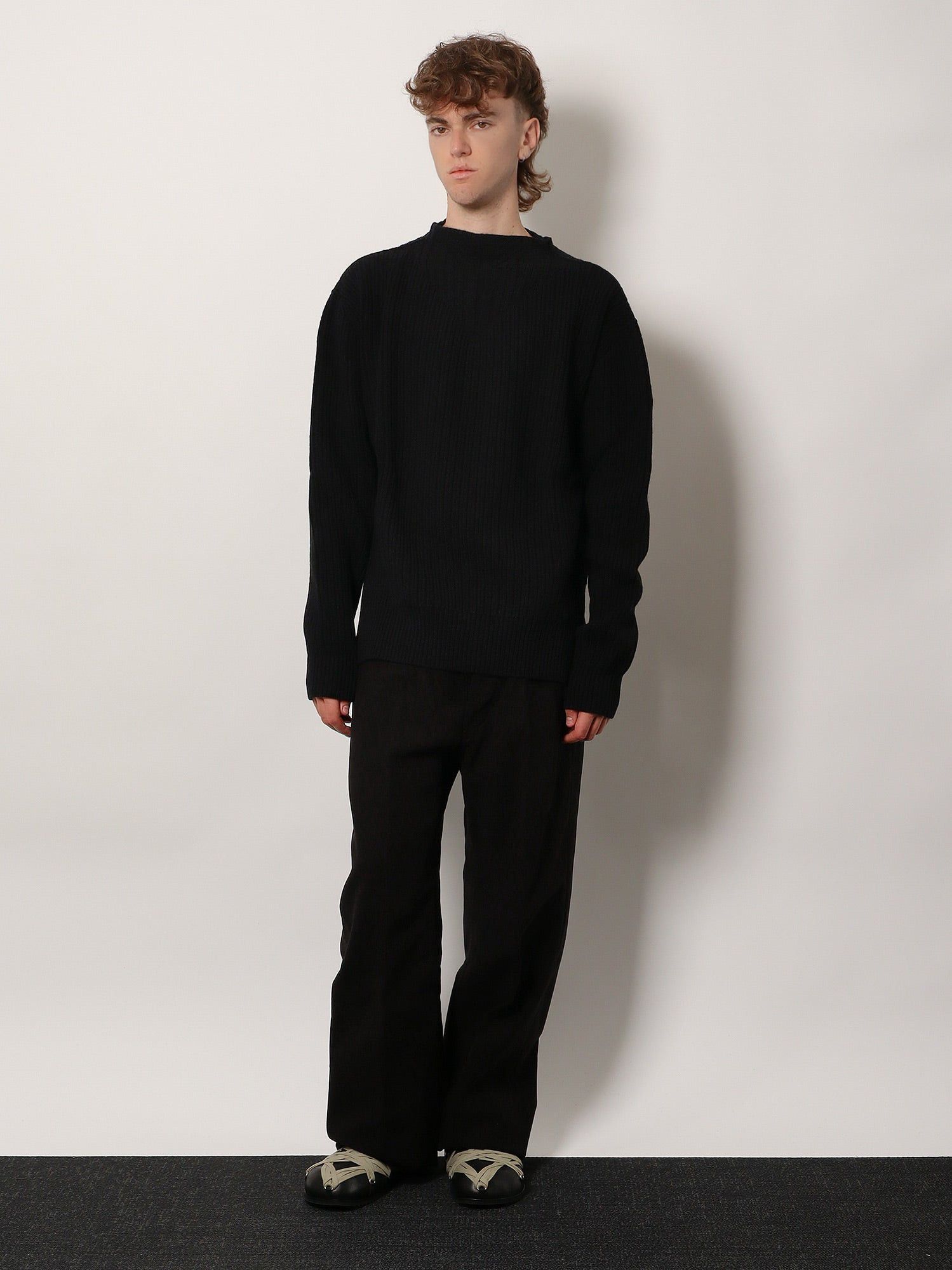 Rick Owens Fisherman Round Neck Virgin Wool Sweater Size US M / EU 48-50 / 2 - 4 Thumbnail