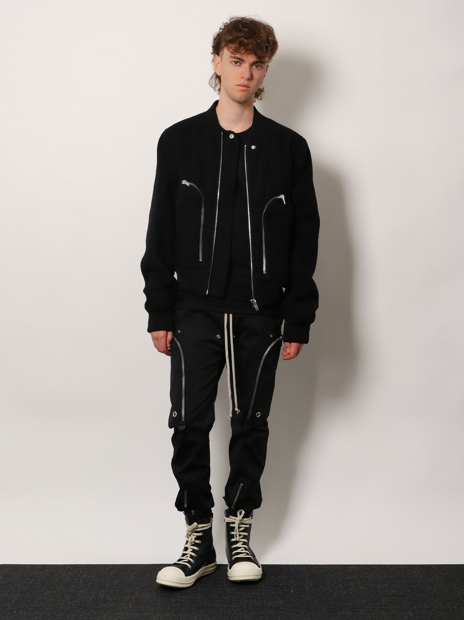 Rick Owens Bauhaus Flight Virgin Wool Bomber Size US M / EU 48-50 / 2 - 4 Thumbnail