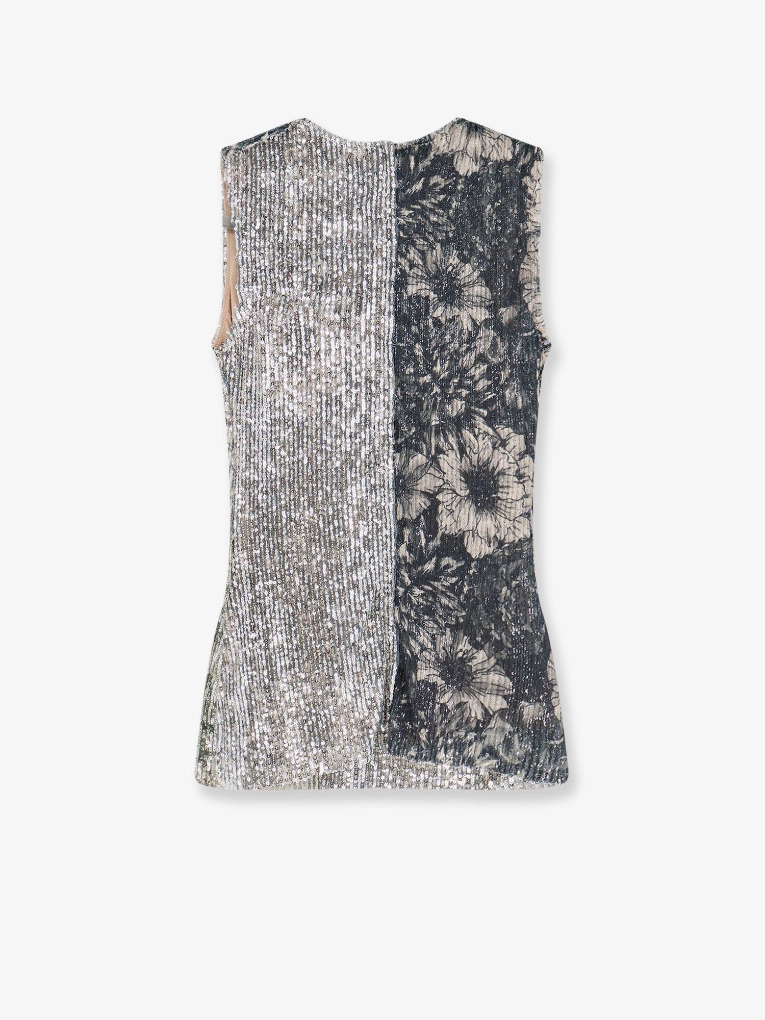 Maison Margiela Patchwork Top With Sequins Embroidery Size M / US 6-8 / IT 42-44 - 2 Thumbnail