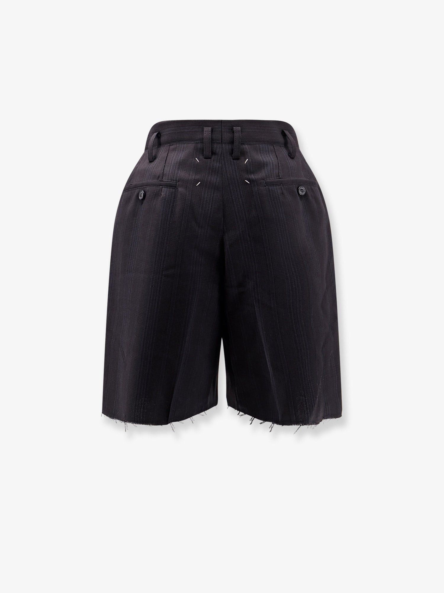 Maison Margiela Striped Virgin Wool Shorts Size 30" / US 8 / IT 44 - 2 Thumbnail