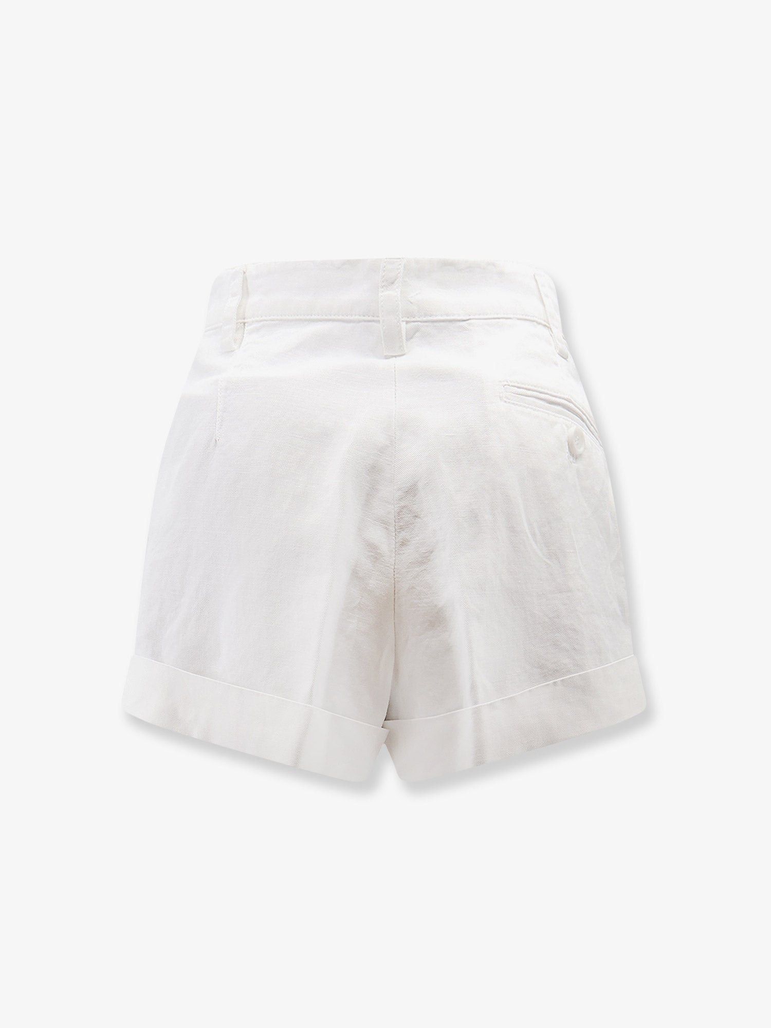 Aspesi Cotton And Linen Shorts Size 26" / US 2 / IT 38 - 2 Thumbnail