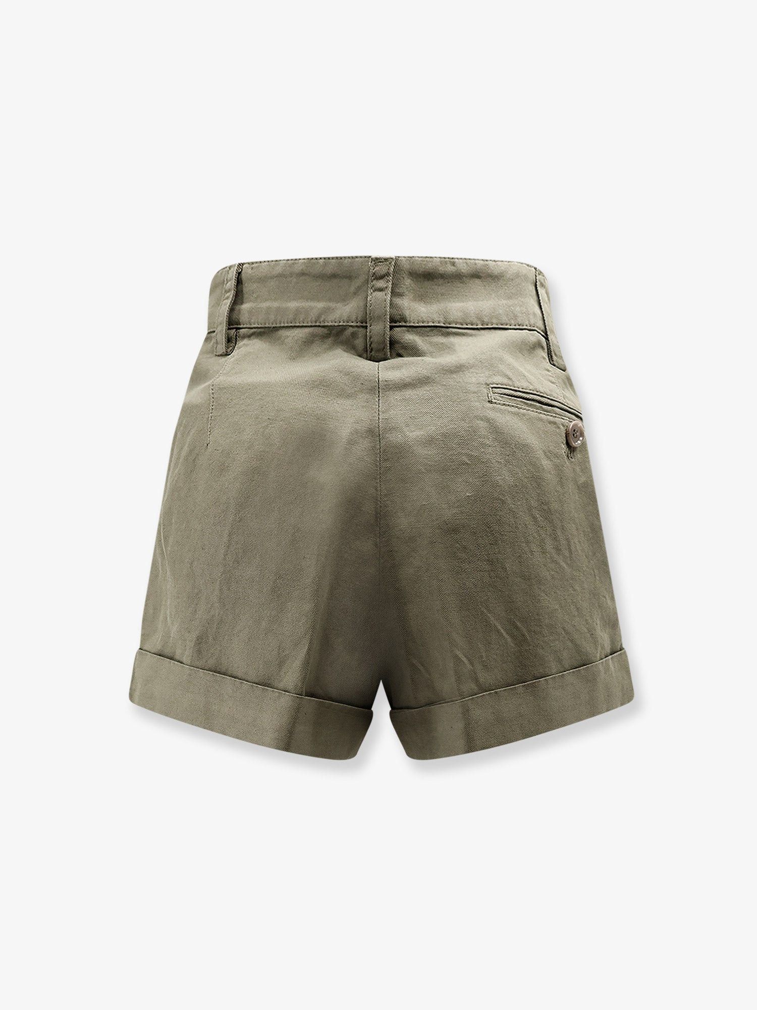 Aspesi Cotton And Linen Shorts Size 28" / US 6 / IT 42 - 2 Thumbnail