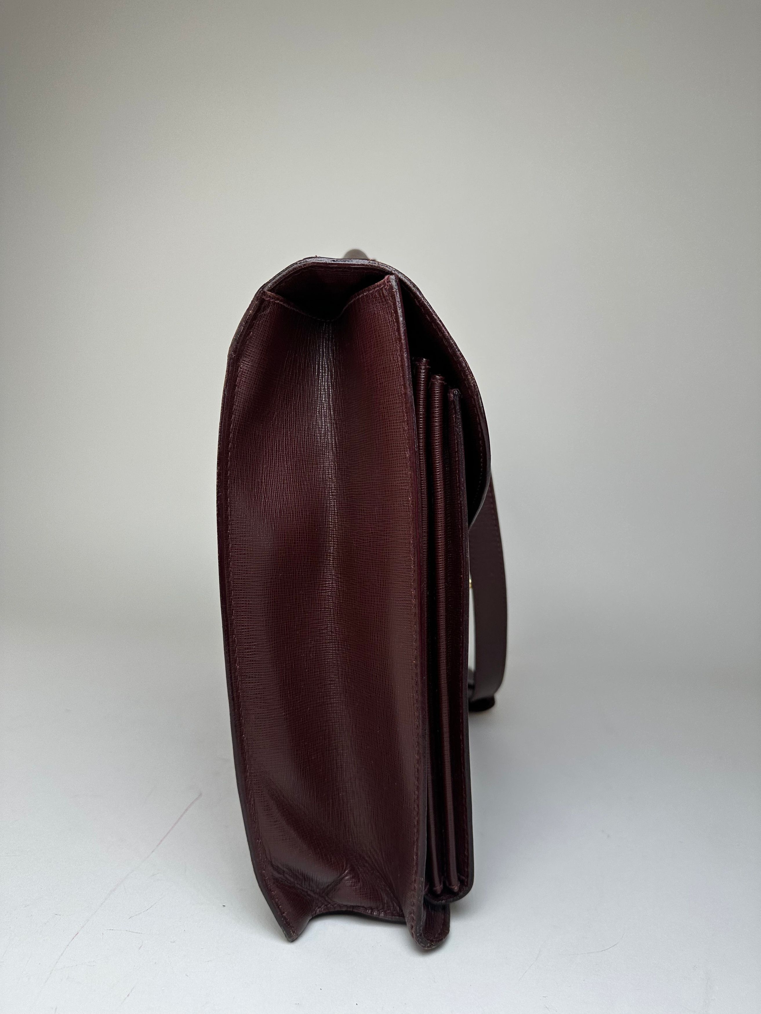 Gucci Vintage 2Way Leather Briefcase Burgundy Size ONE SIZE - 11 Thumbnail