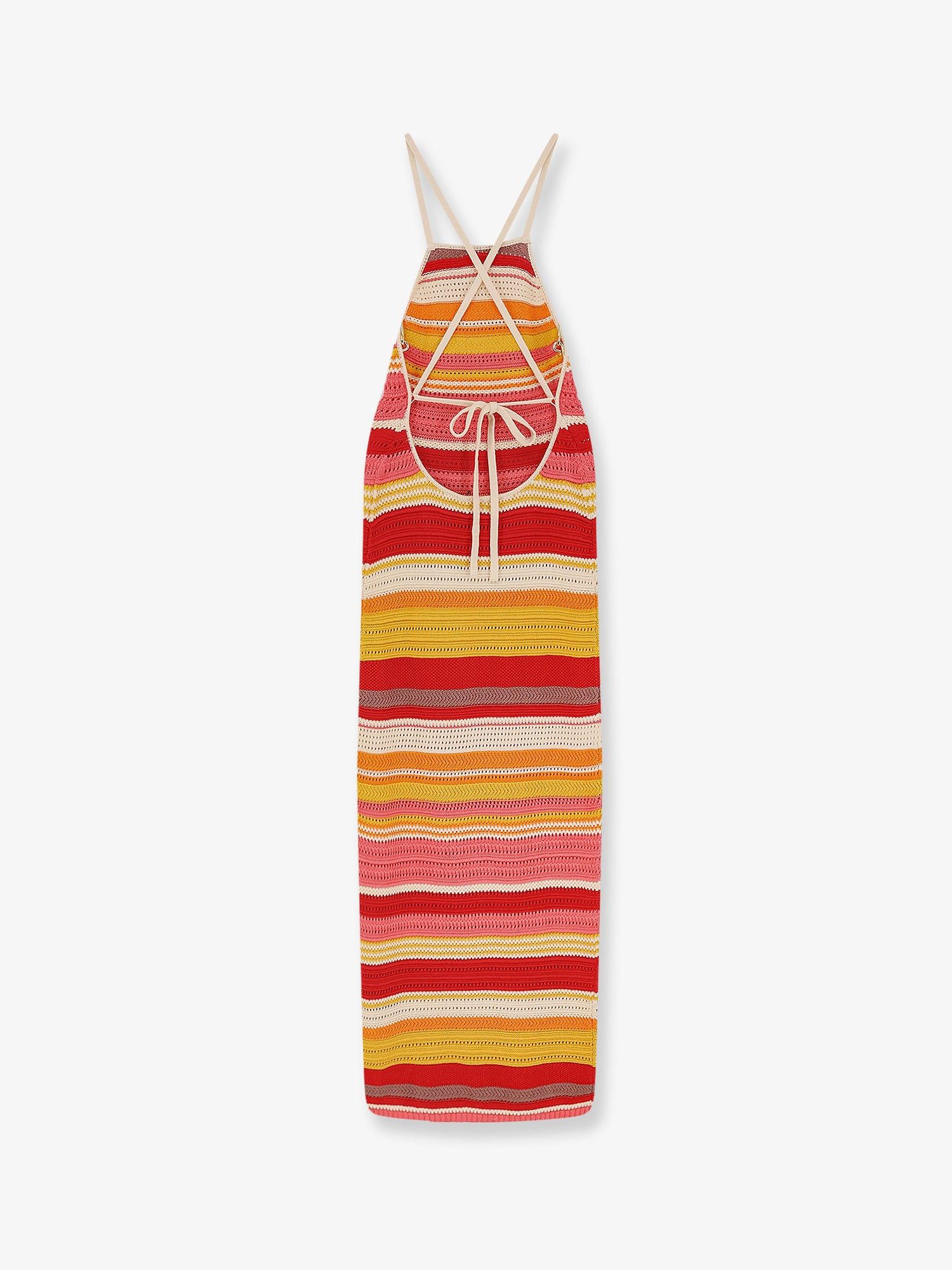 Laneus Multicolor Cotton Dress Size S / US 4 / IT 40 - 2 Thumbnail