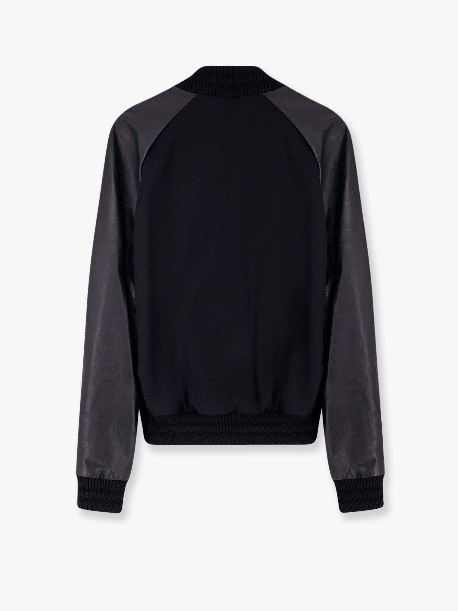 Dsquared2 Wool Jacket With Leather Sleeves Size US M / EU 48-50 / 2 - 2 Thumbnail