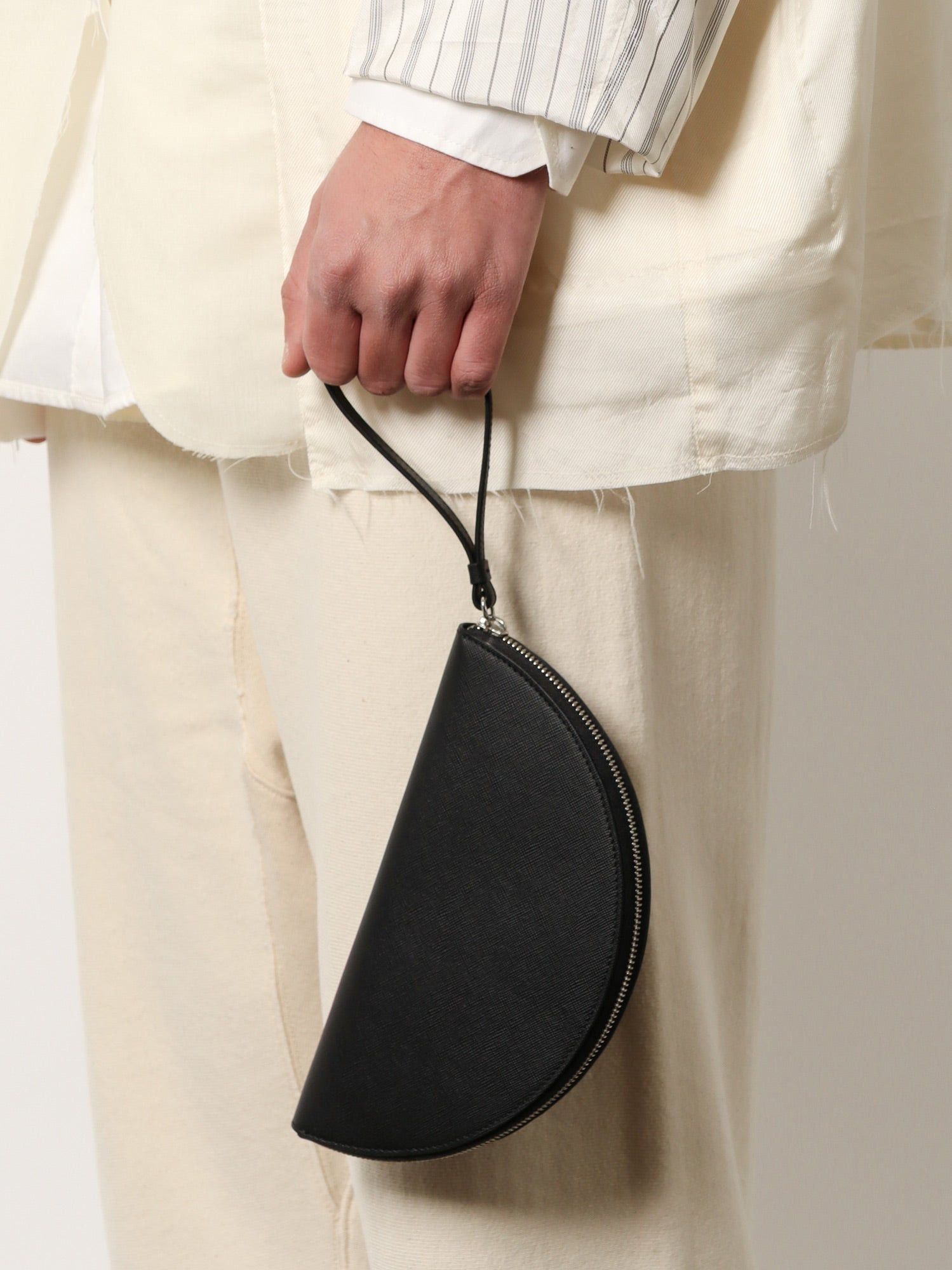 Maison Margiela Leather Pochette With Iconic Four Stitched Detail Size ONE SIZE - 2 Thumbnail