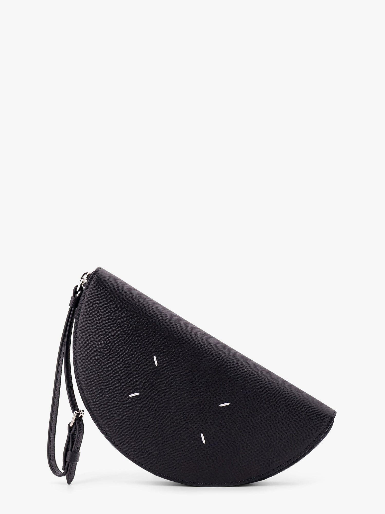 Maison Margiela Leather Pochette With Iconic Four Stitched Detail Size ONE SIZE - 3 Thumbnail
