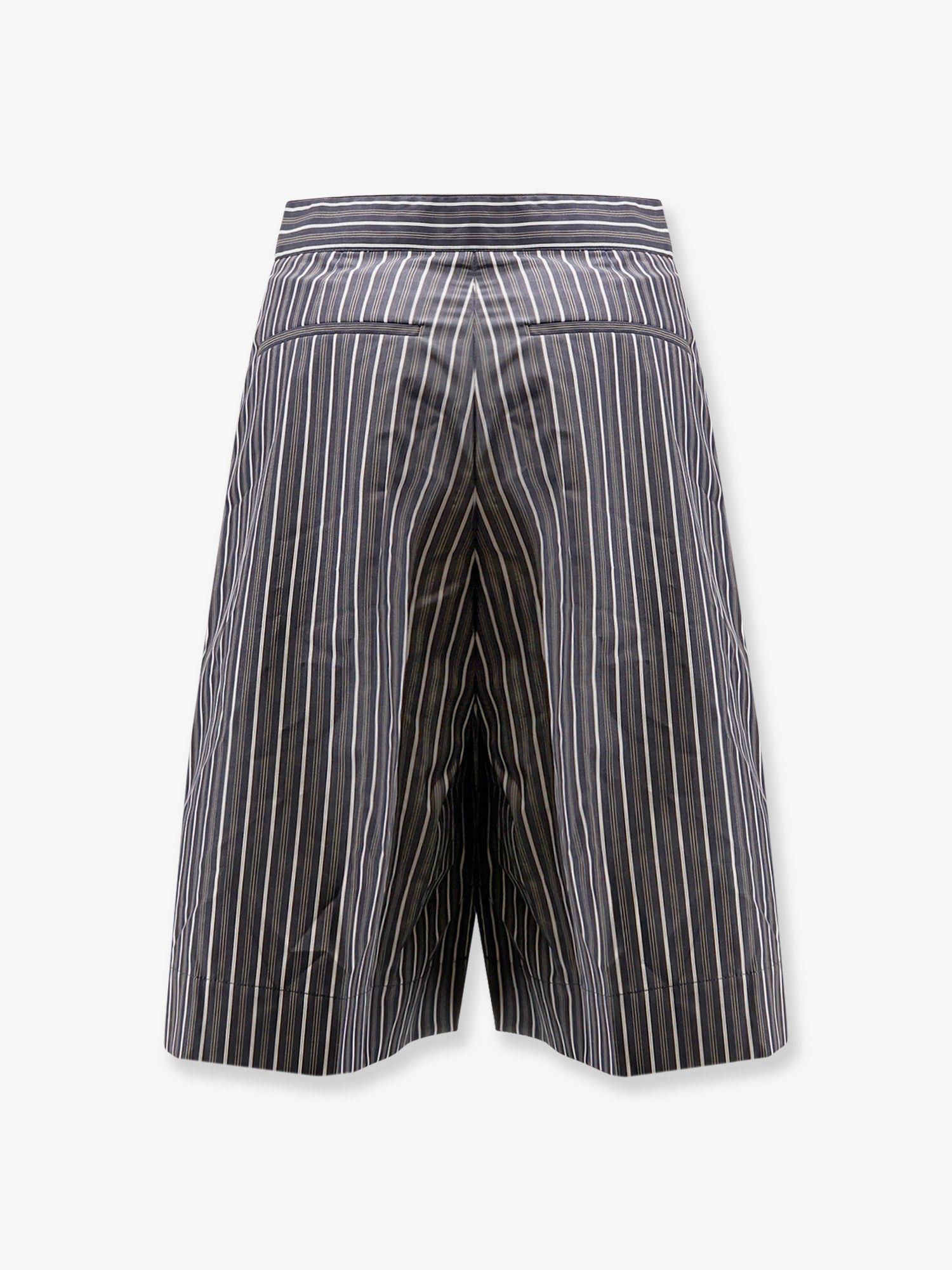 Soeur Henna Striped Cotton Bermuda Shorts Size 28" / US 6 / IT 42 - 2 Thumbnail