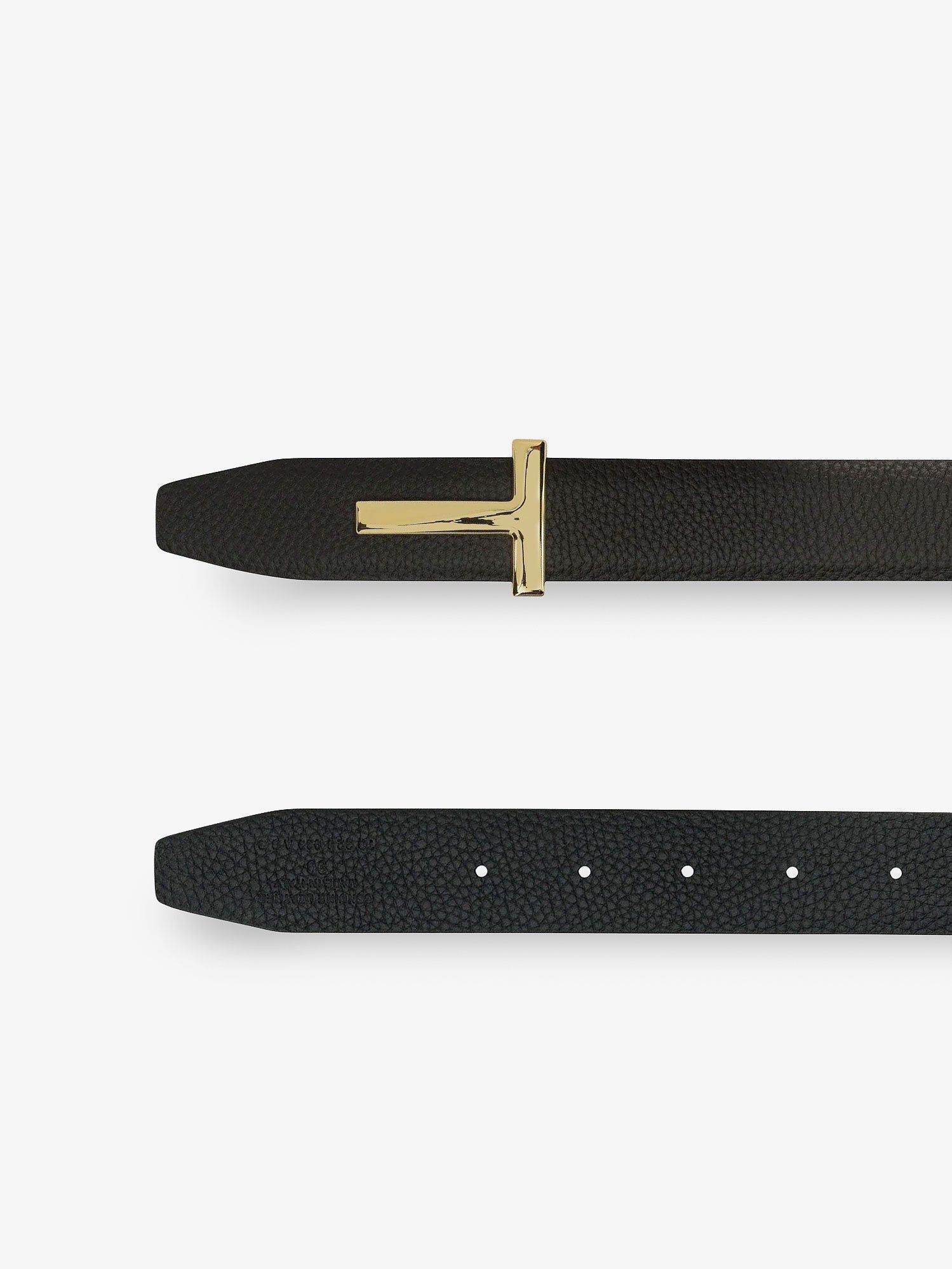 Tom Ford Reversible Hammered Leather Belt Size ONE SIZE - 2 Thumbnail