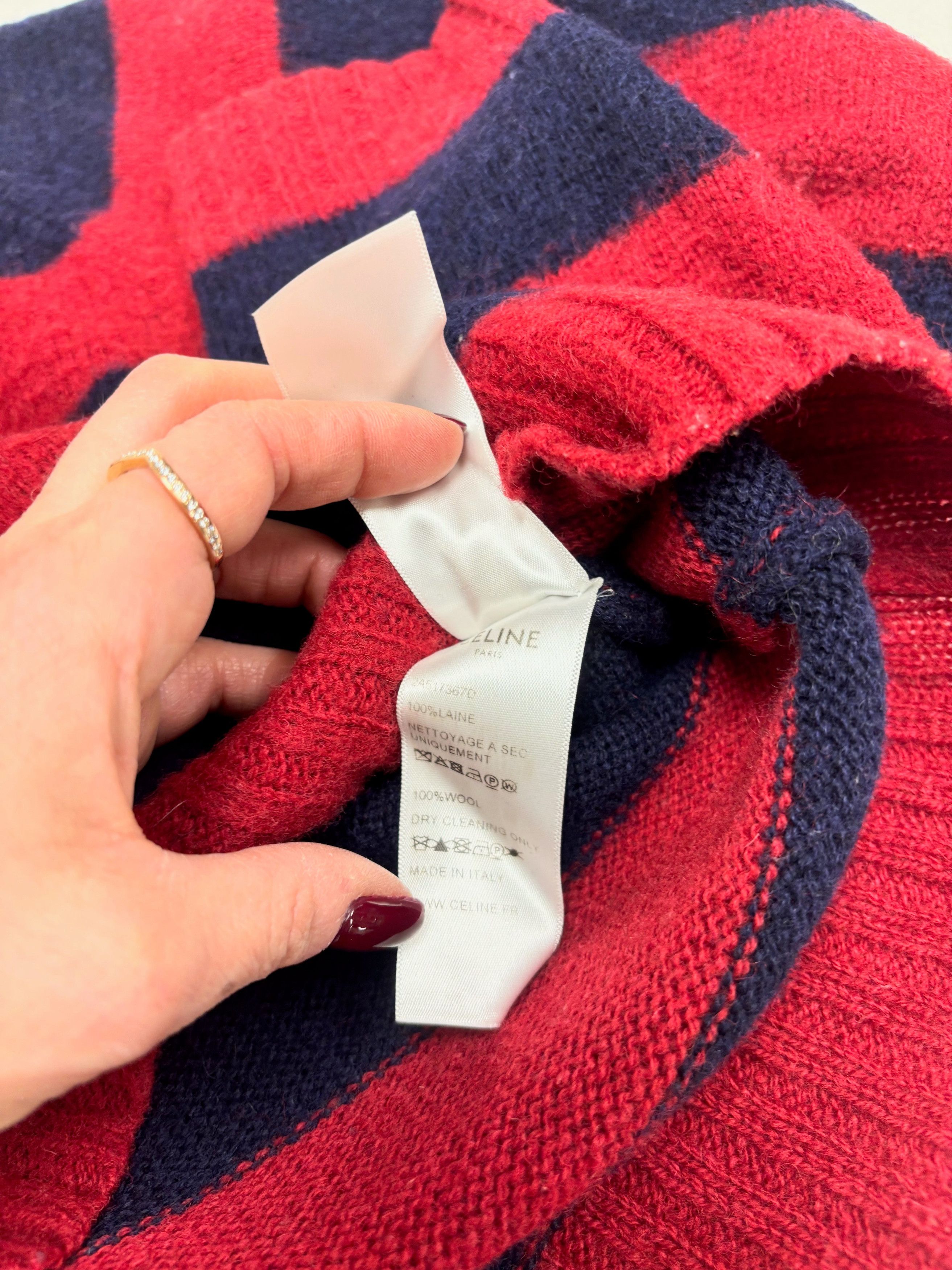 Celine CÉLINE Pull Marinière Size XS / US 0-2 / IT 36-38 - 5 Thumbnail