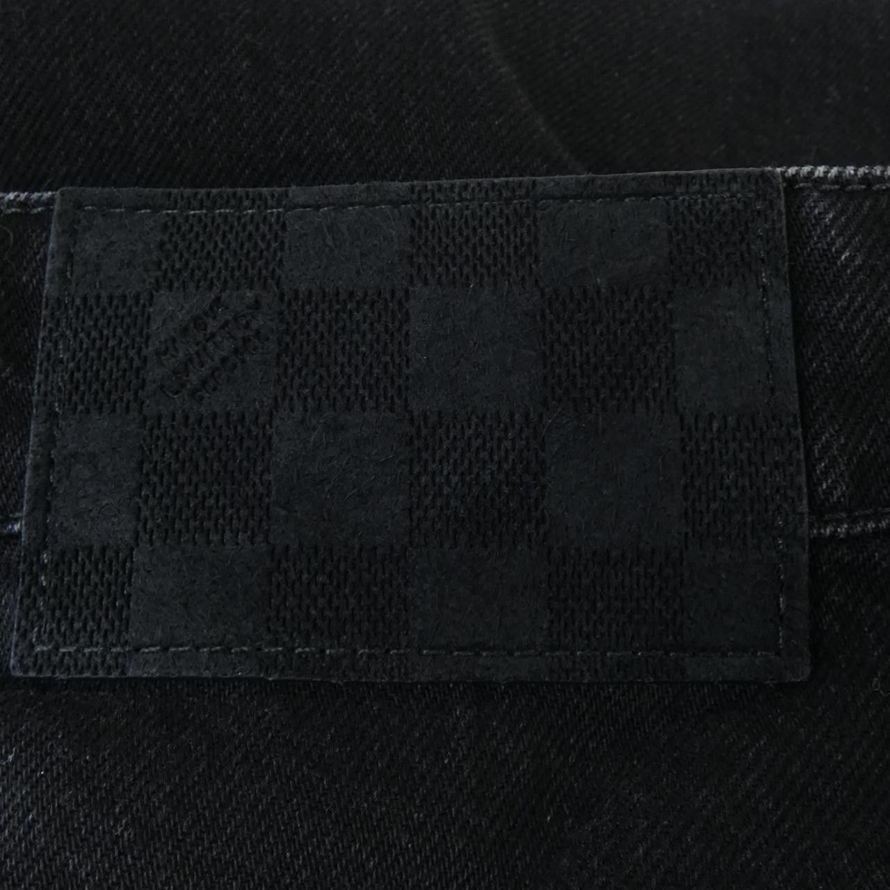 Louis Vuitton Louis Vuitton Louis Vuitton Monogram Destroyed Denim Jeans Textile Jeans HUD48WK54 DUTY FREE for USA Size ONE SIZE - 6 Thumbnail