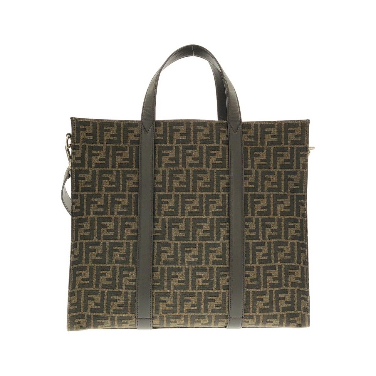Fendi Fendi Fendi Canvas Calfskin Bag Leather Tote Bag 7VA390AG0M DUTY FREE for USA Size ONE SIZE - 2 Thumbnail