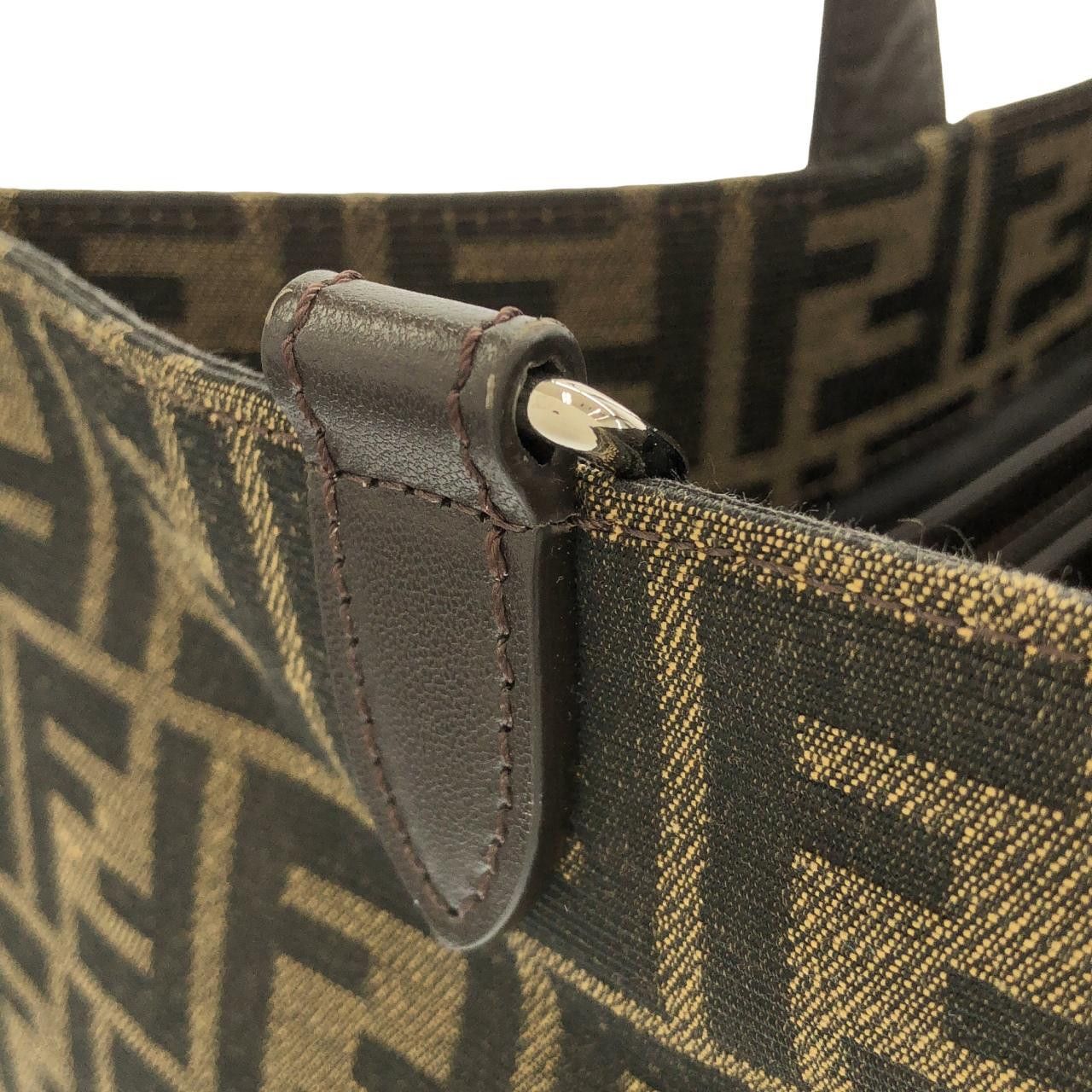 Fendi Fendi Fendi Canvas Calfskin Bag Leather Tote Bag 7VA390AG0M DUTY FREE for USA Size ONE SIZE - 10 Thumbnail