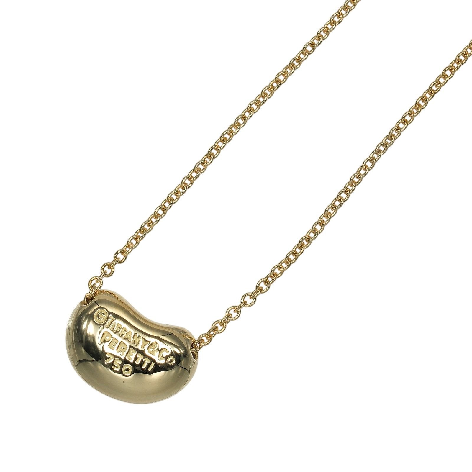 Tiffany & Co. Tiffany & Co. Tiffany & Co. Bean Au750 Necklace Precious Metal Necklace DUTY FREE for USA Size ONE SIZE - 3 Thumbnail