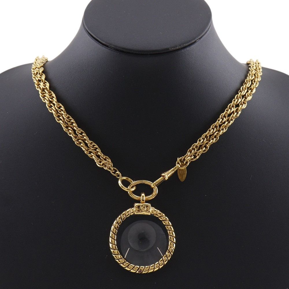 Chanel Chanel Chanel Loupe Pendant Necklace Metal Necklace DUTY FREE for USA Size ONE SIZE - 2 Thumbnail