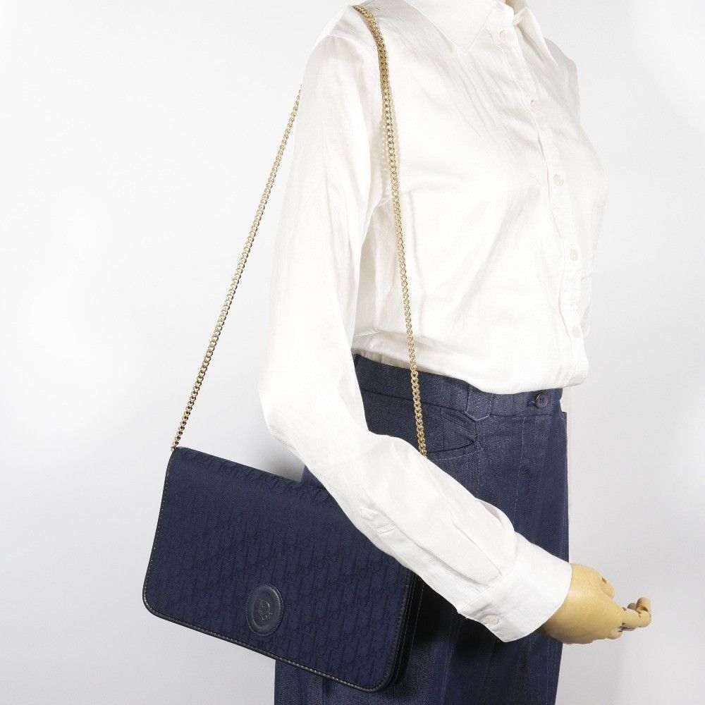 Dior Dior Christian Dior Vintage Canvas Shoulder Bag Textile Shoulder Bag DUTY FREE for USA Size ONE SIZE - 18 Thumbnail