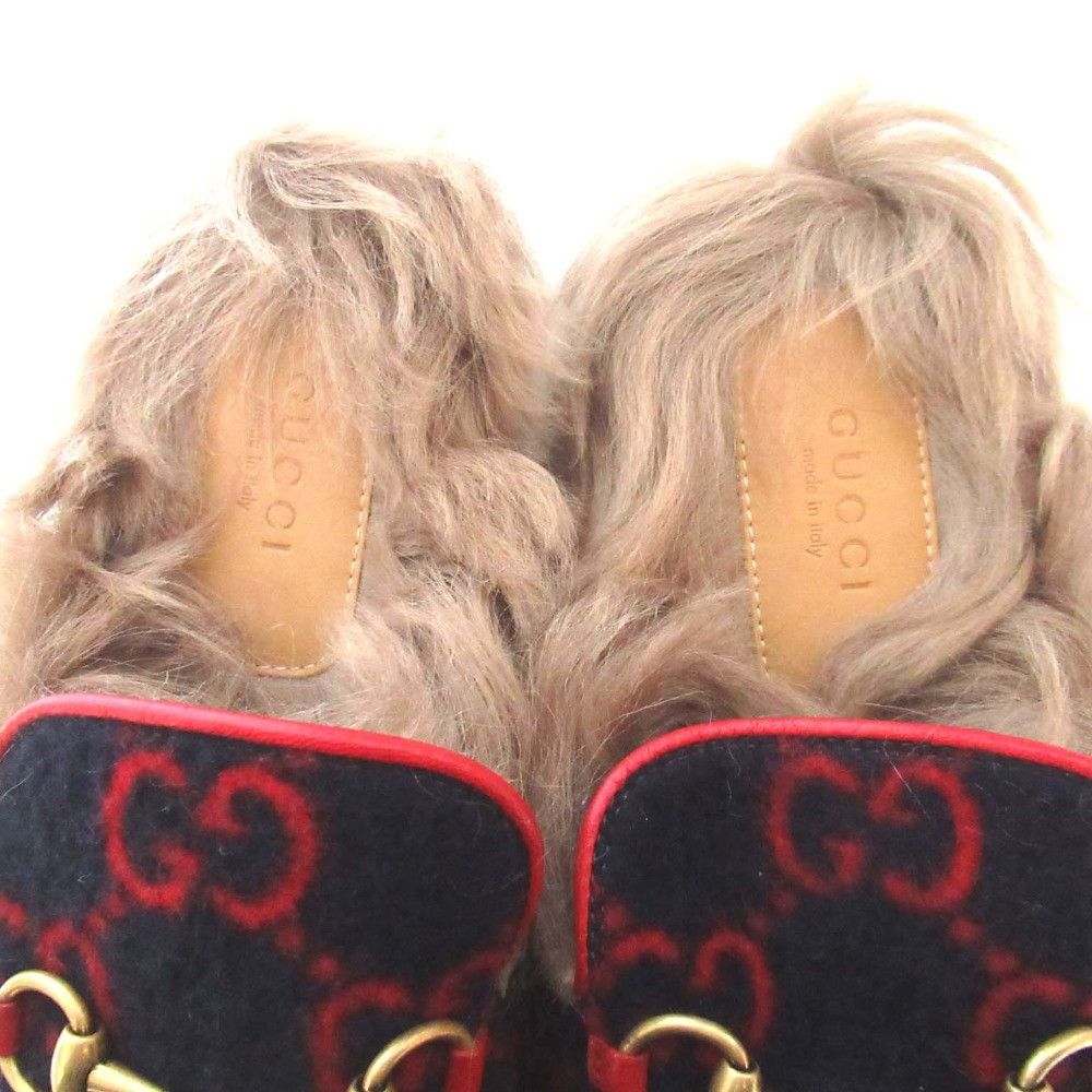 Gucci Gucci Gucci Princetown GG Canvas Slippers Textile Shoes DUTY FREE for USA Size ONE SIZE - 5 Thumbnail