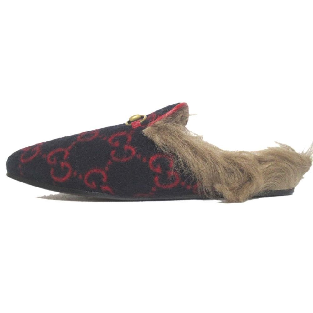 Gucci Gucci Gucci Princetown GG Canvas Slippers Textile Shoes DUTY FREE for USA Size ONE SIZE - 2 Thumbnail