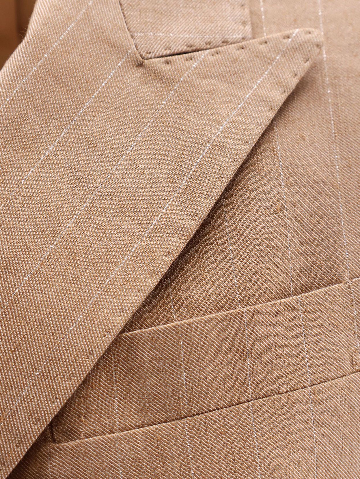 Tagliatore Parigi Pinstripe Linen And Viscose Suit Size L / US 10 / IT 46 - 3 Thumbnail