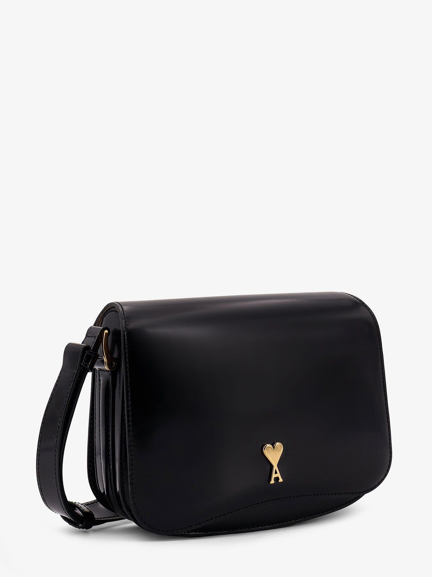 AMI Leather Shoulder Bag With Metal Logo On The Front Size ONE SIZE - 2 Thumbnail