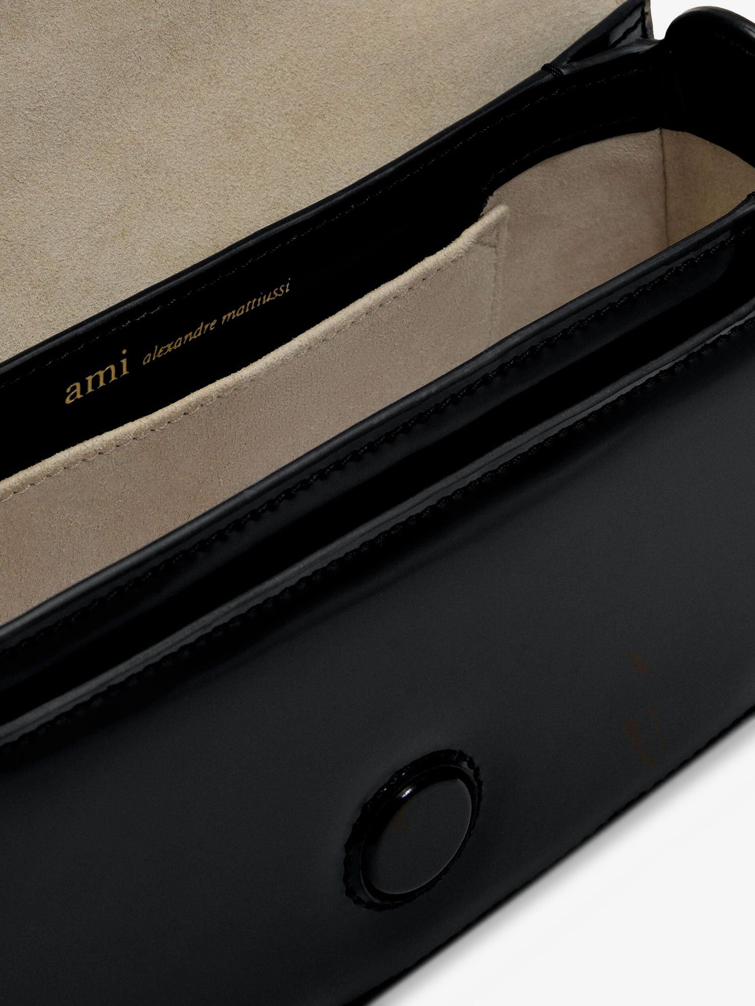 AMI Leather Shoulder Bag With Logo On The Front Size ONE SIZE - 4 Thumbnail