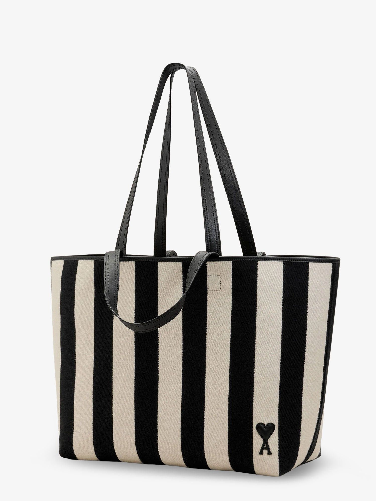 AMI Ami De Coeur Canvas Shopping Bag Size ONE SIZE - 3 Thumbnail