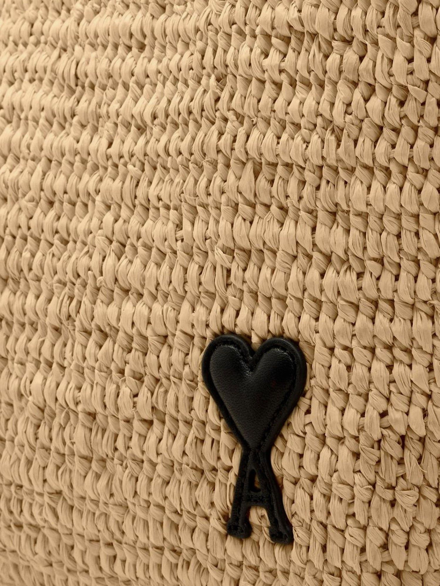 AMI Ami De Coeur Raffia Shoulder Bag Size ONE SIZE - 4 Thumbnail