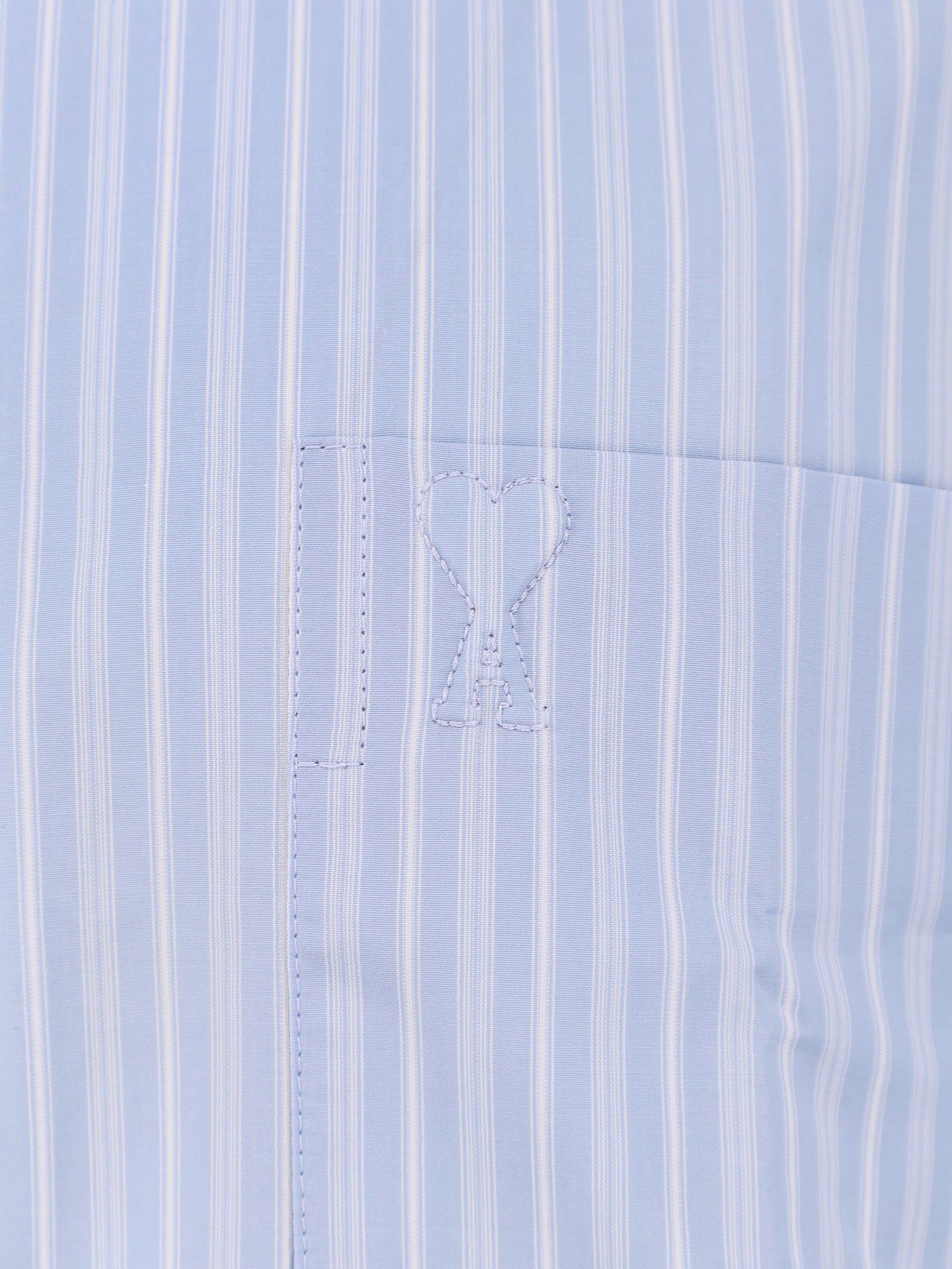 AMI Striped Cotton Shirt Size US XL / EU 56 / 4 - 3 Thumbnail