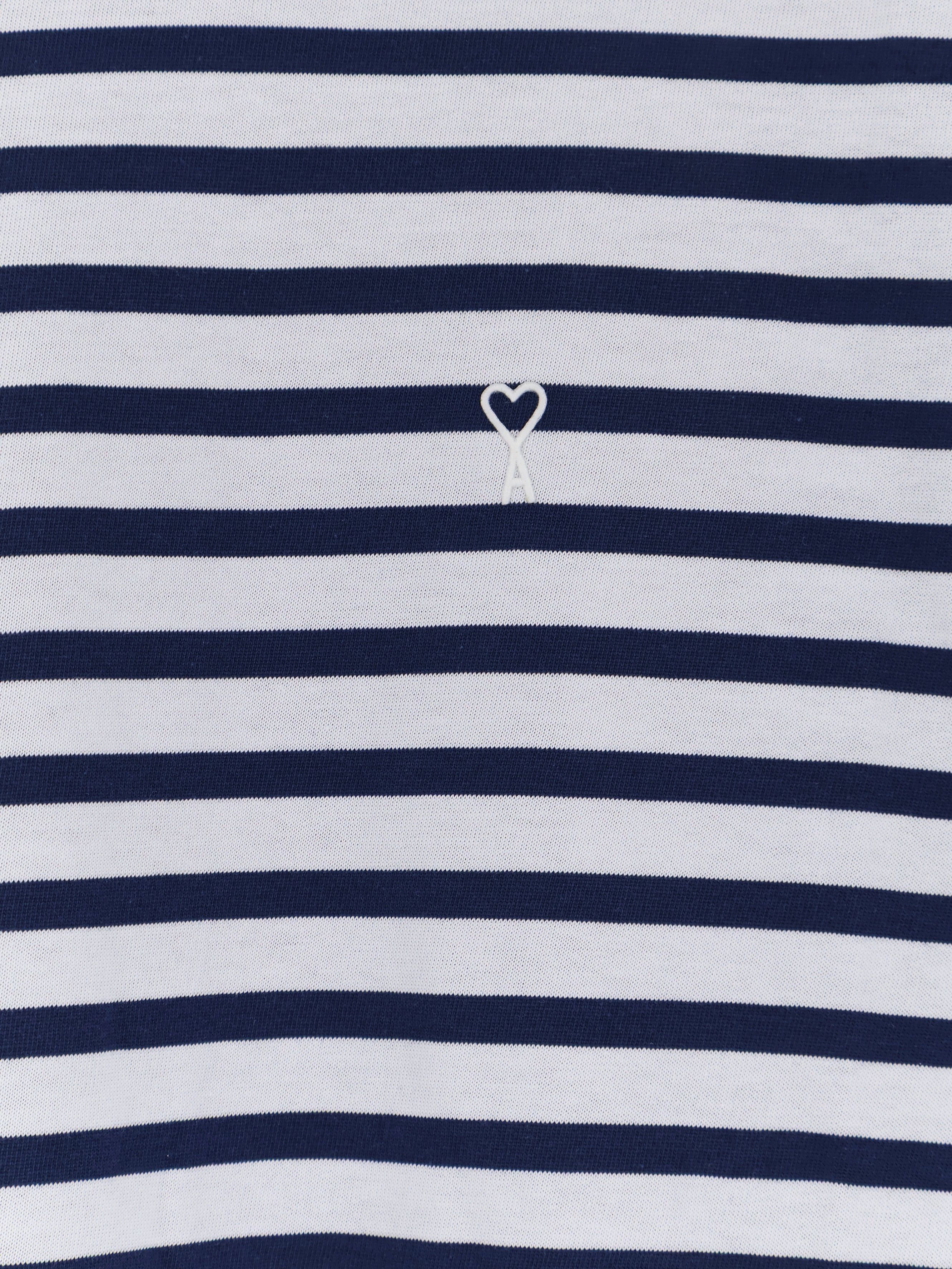 AMI Cotton T-Shirt With Embroidered Logo On The Front Size US M / EU 48-50 / 2 - 3 Thumbnail