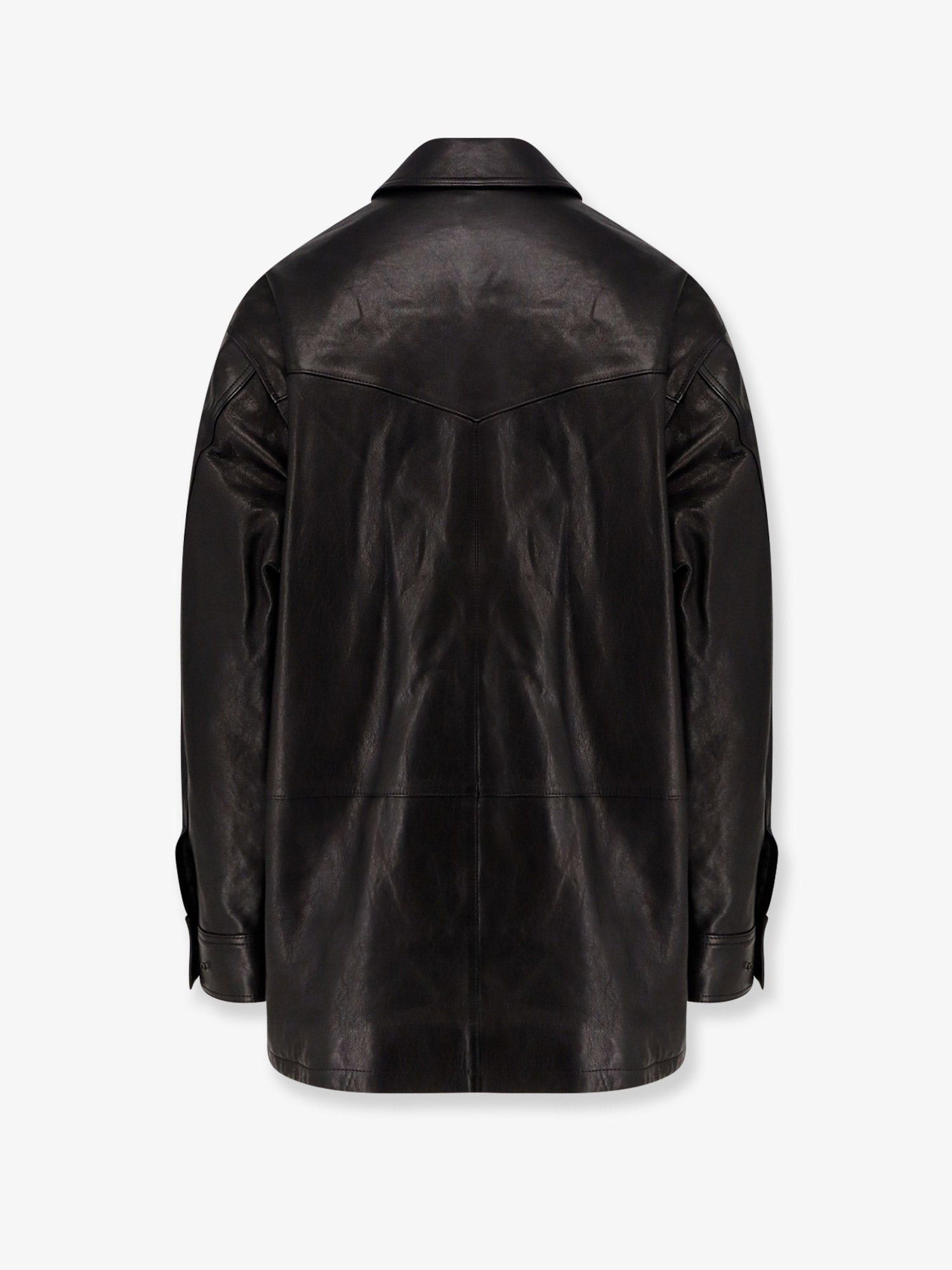 TONYWACK Long Padded Leather Unisex Jacket Size M / US 6-8 / IT 42-44 - 2 Thumbnail