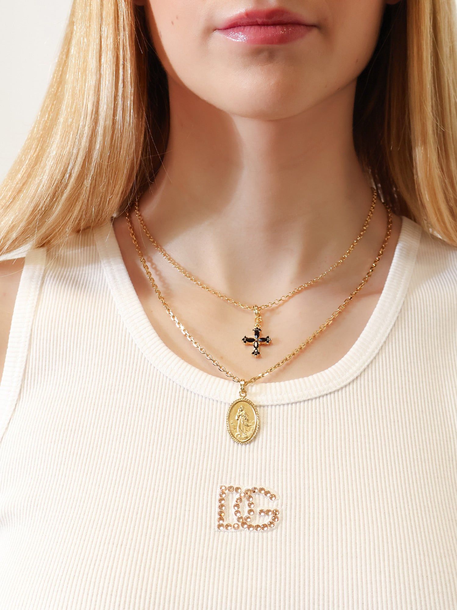 Dolce & Gabbana Brass Necklace Size ONE SIZE - 3 Thumbnail