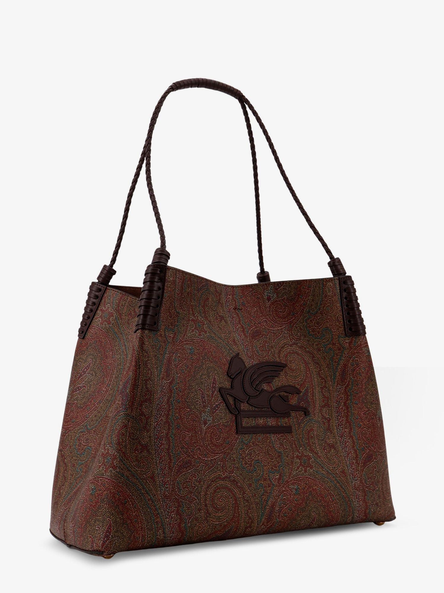 Etro Coated Canvas Shoulder Bag With Paisley Jacquard Pattern Size ONE SIZE - 3 Thumbnail