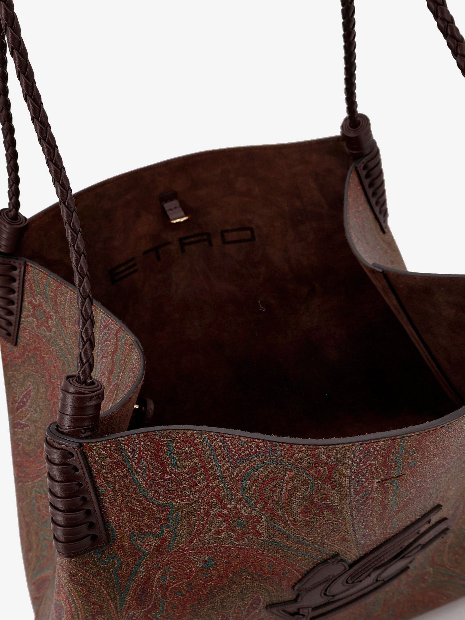 Etro Coated Canvas Shoulder Bag With Paisley Jacquard Pattern Size ONE SIZE - 4 Thumbnail