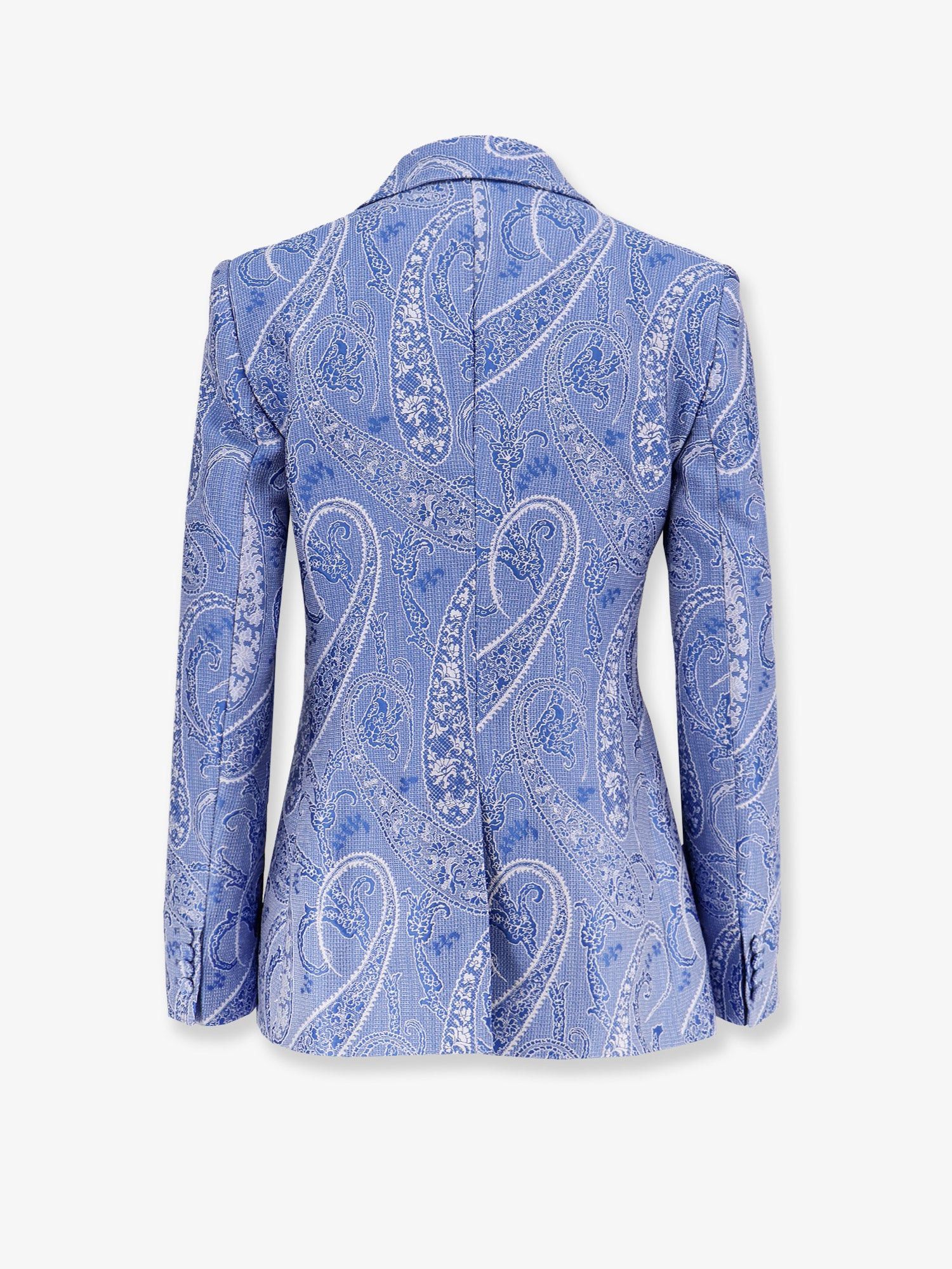 Etro Silk Blend Single-Breasted Blazer Size M / US 6-8 / IT 42-44 - 2 Thumbnail