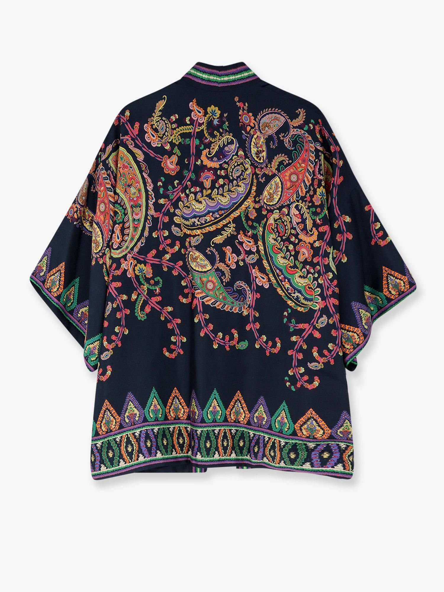 Etro Silk Kimono Shirt Size L / US 10 / IT 46 - 2 Thumbnail