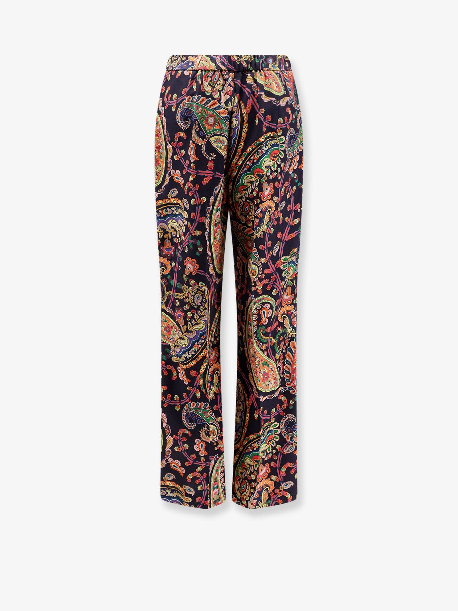 Etro Multicolor Fabric Trousers Size 28" / US 6 / IT 42 - 2 Thumbnail