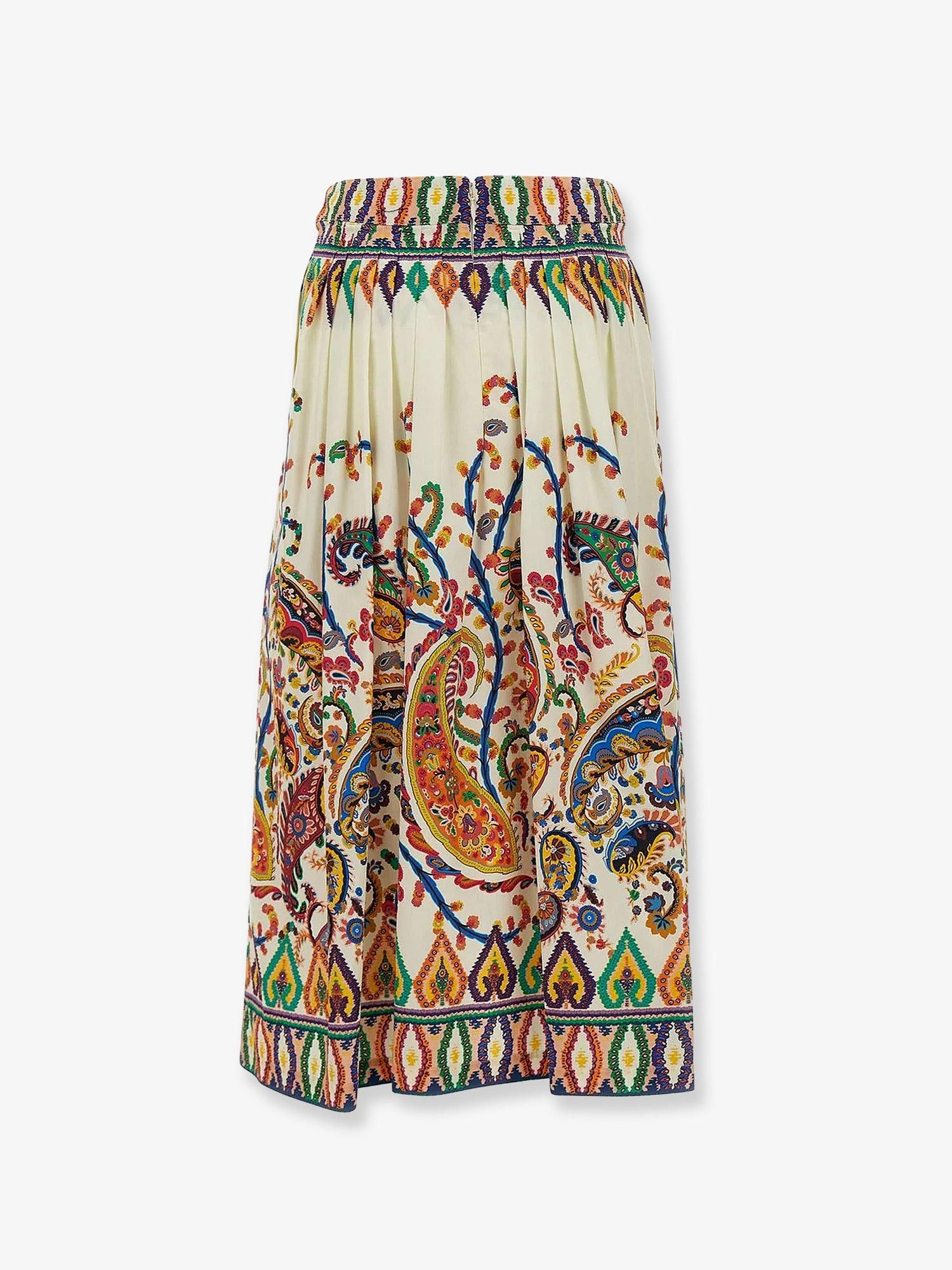 Etro Multicolor Cotton Skirt Size 27" / US 4 / IT 40 - 2 Thumbnail