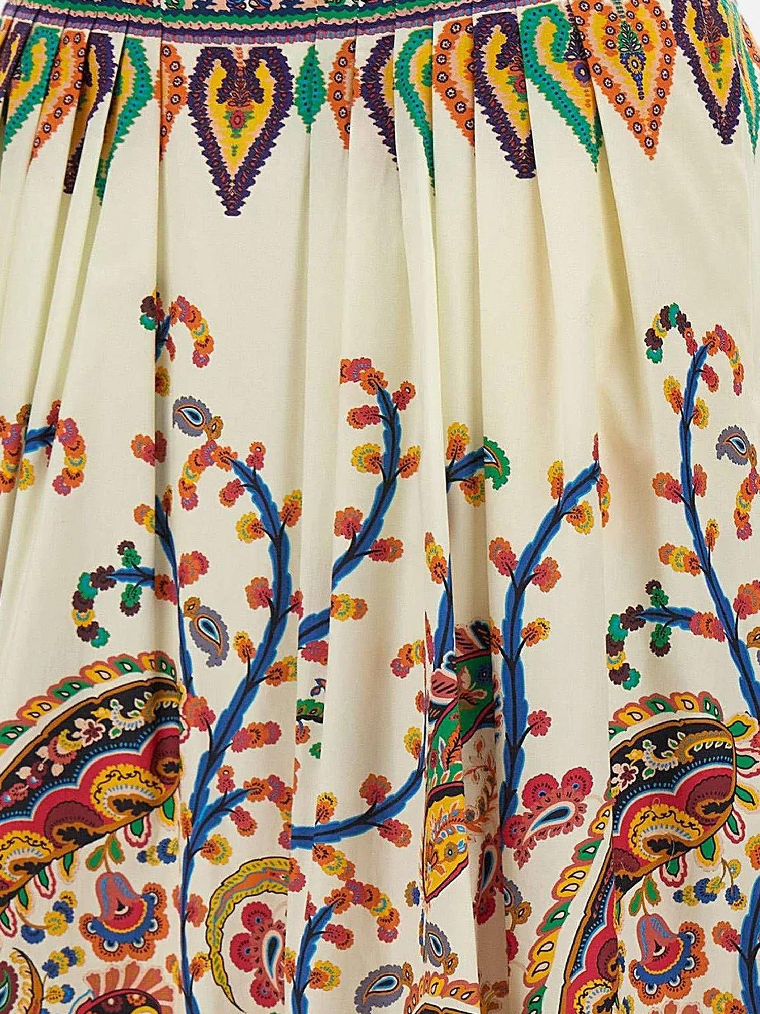 Etro Multicolor Cotton Skirt Size 27" / US 4 / IT 40 - 3 Thumbnail