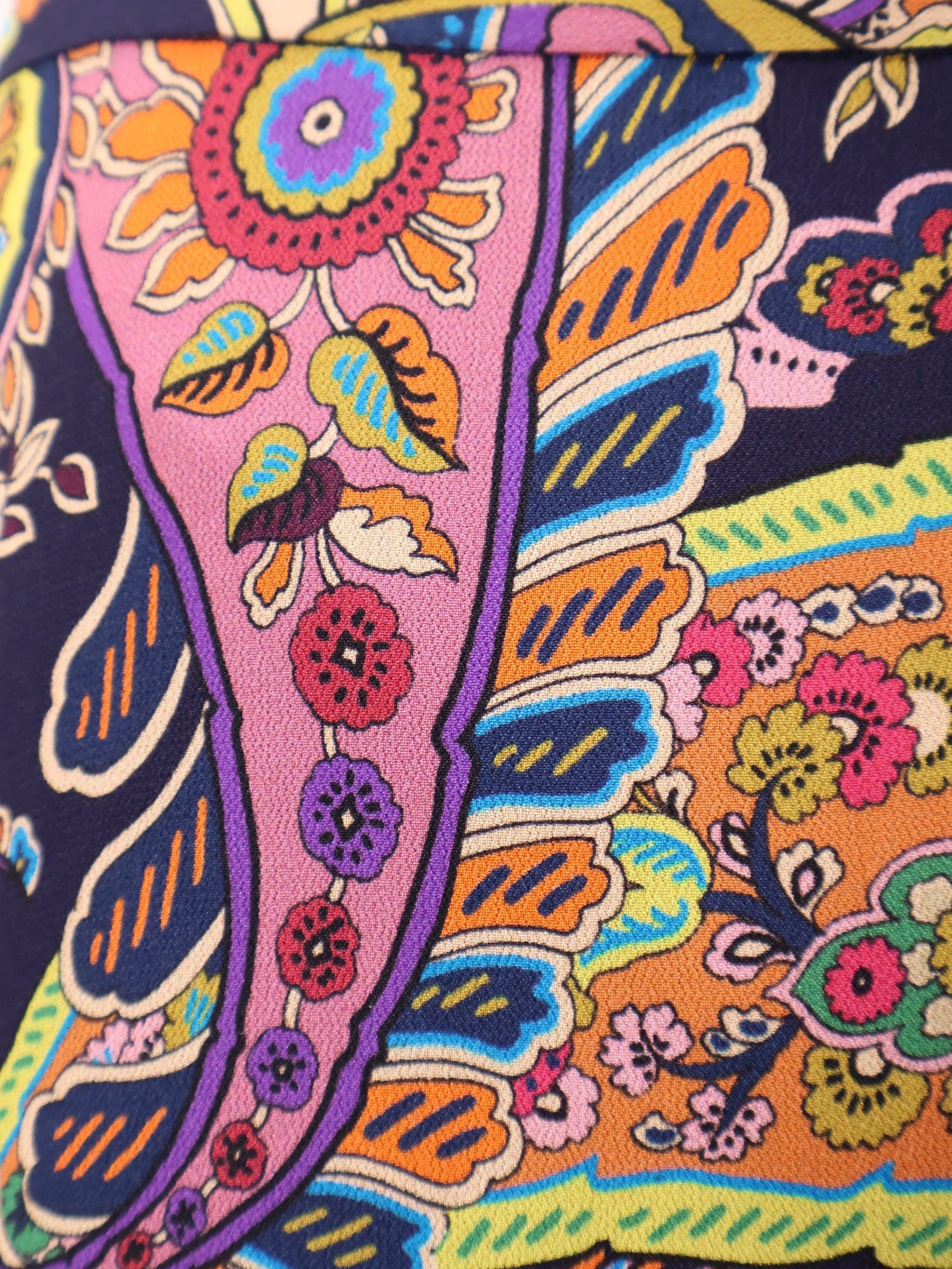 Etro Multicolor Viscose Skirt Size 28" / US 6 / IT 42 - 3 Thumbnail
