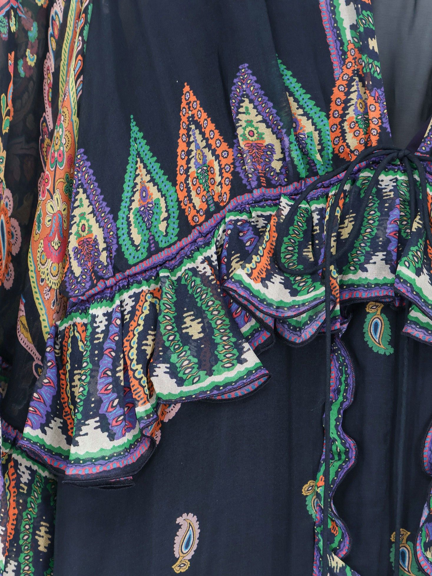 Etro Multicolor Silk Long Dress Size M / US 6-8 / IT 42-44 - 3 Thumbnail